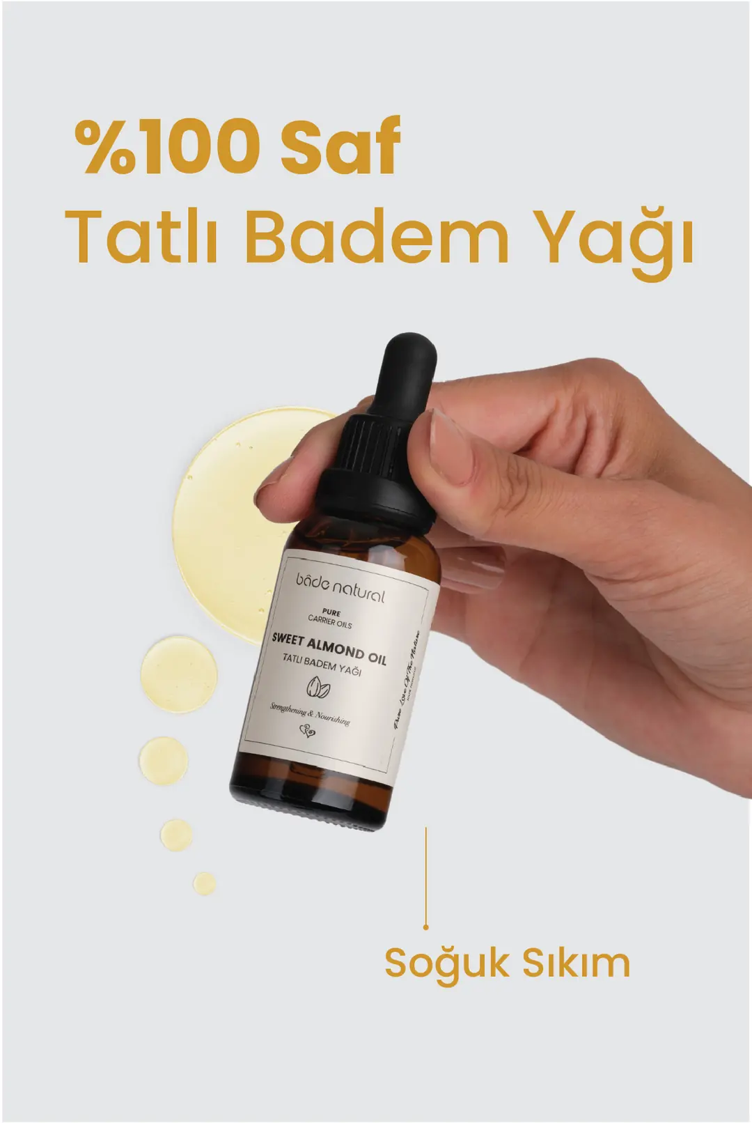 Tatlı Badem Yağı Soğuk Sıkım %100 Saf 30 ml - 5