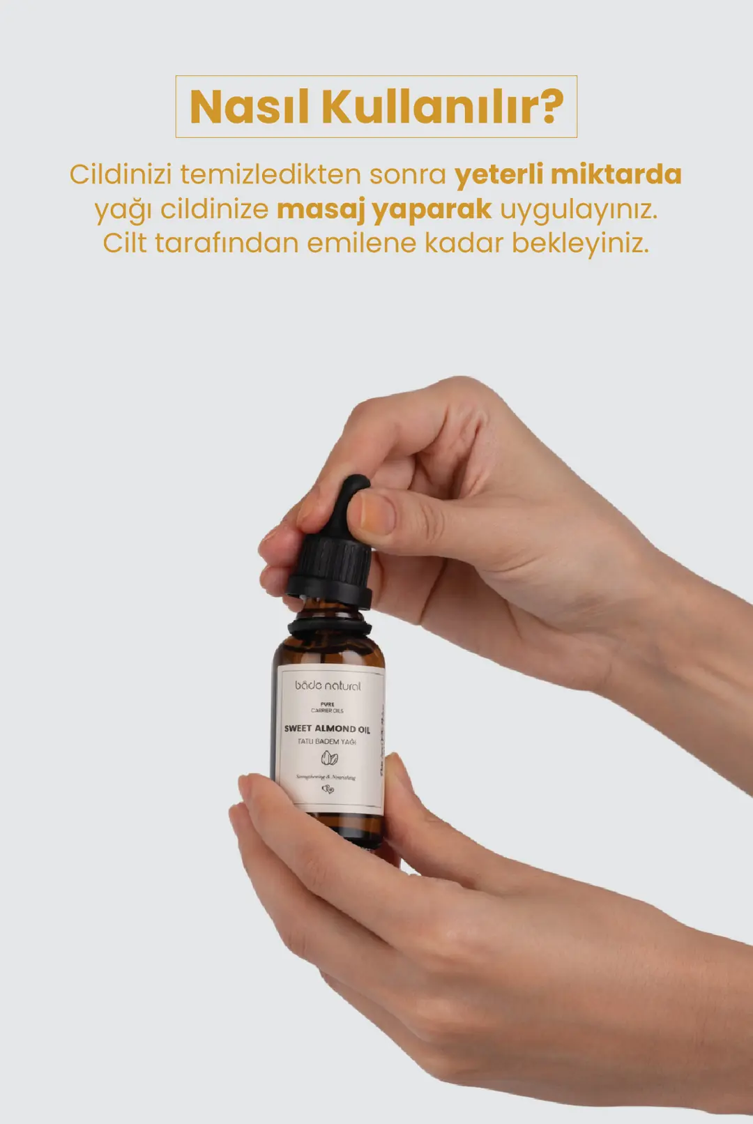 Tatlı Badem Yağı Soğuk Sıkım %100 Saf 30 ml - 6