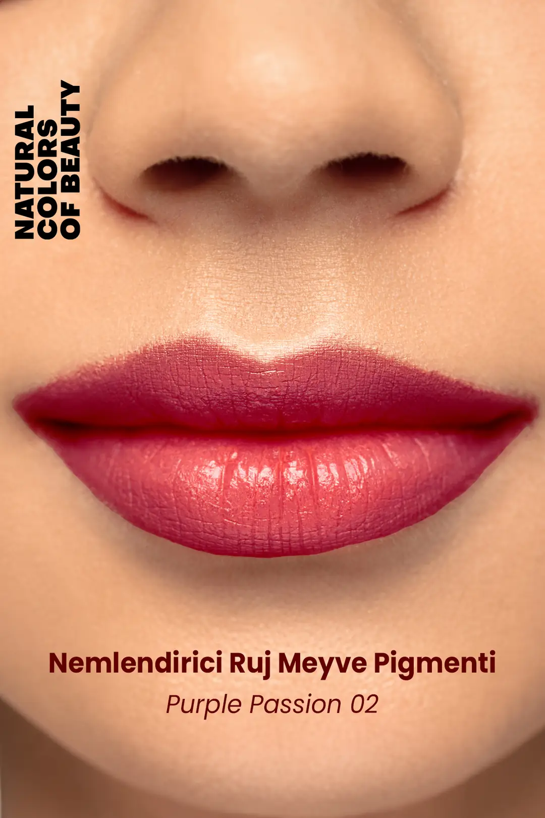 Nemlendirici Ruj Meyve Pigmenti Renklendiricili Purple Passion 02 %100 Doğal - 2