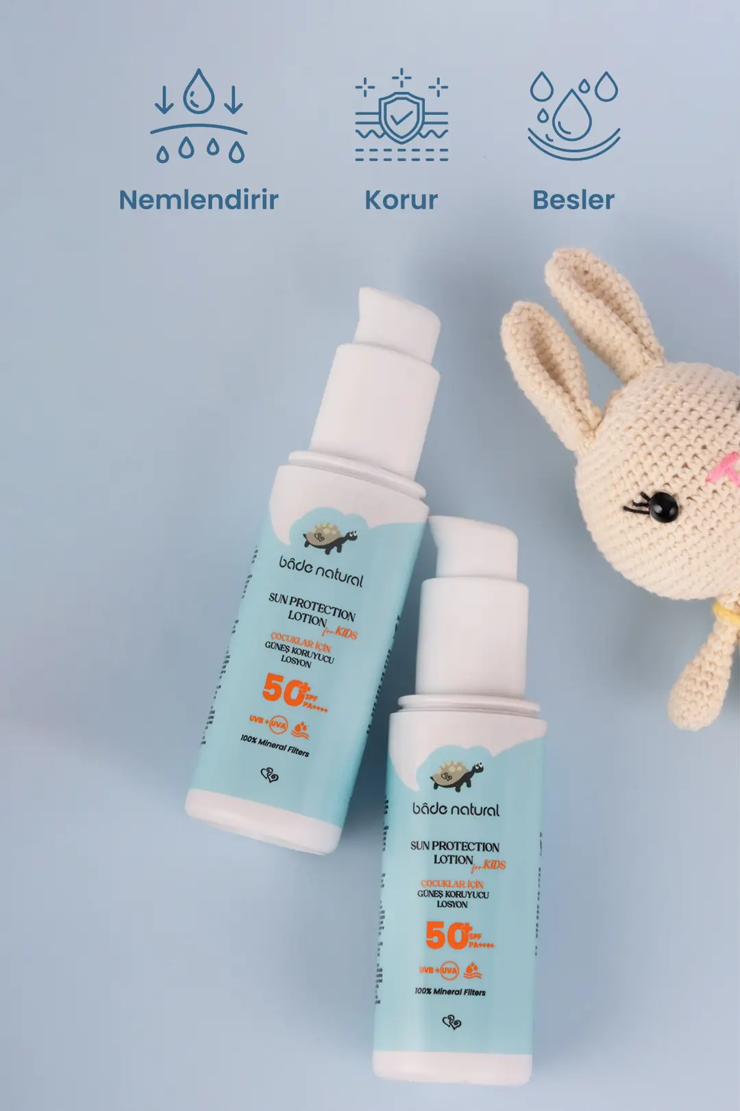 %100 Doğal 50+ SPF Yüksek Korumalı Çocuk Güneş Koruyucu Losyon 100 ml - 4
