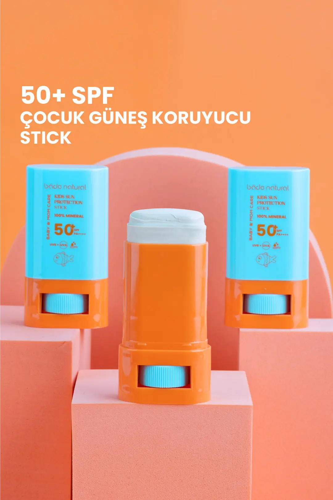 %100 Doğal ve Mineral Filtreli Yüksek Korumalı Çocuk Güneş Koruyucu Stick 16 g - 6