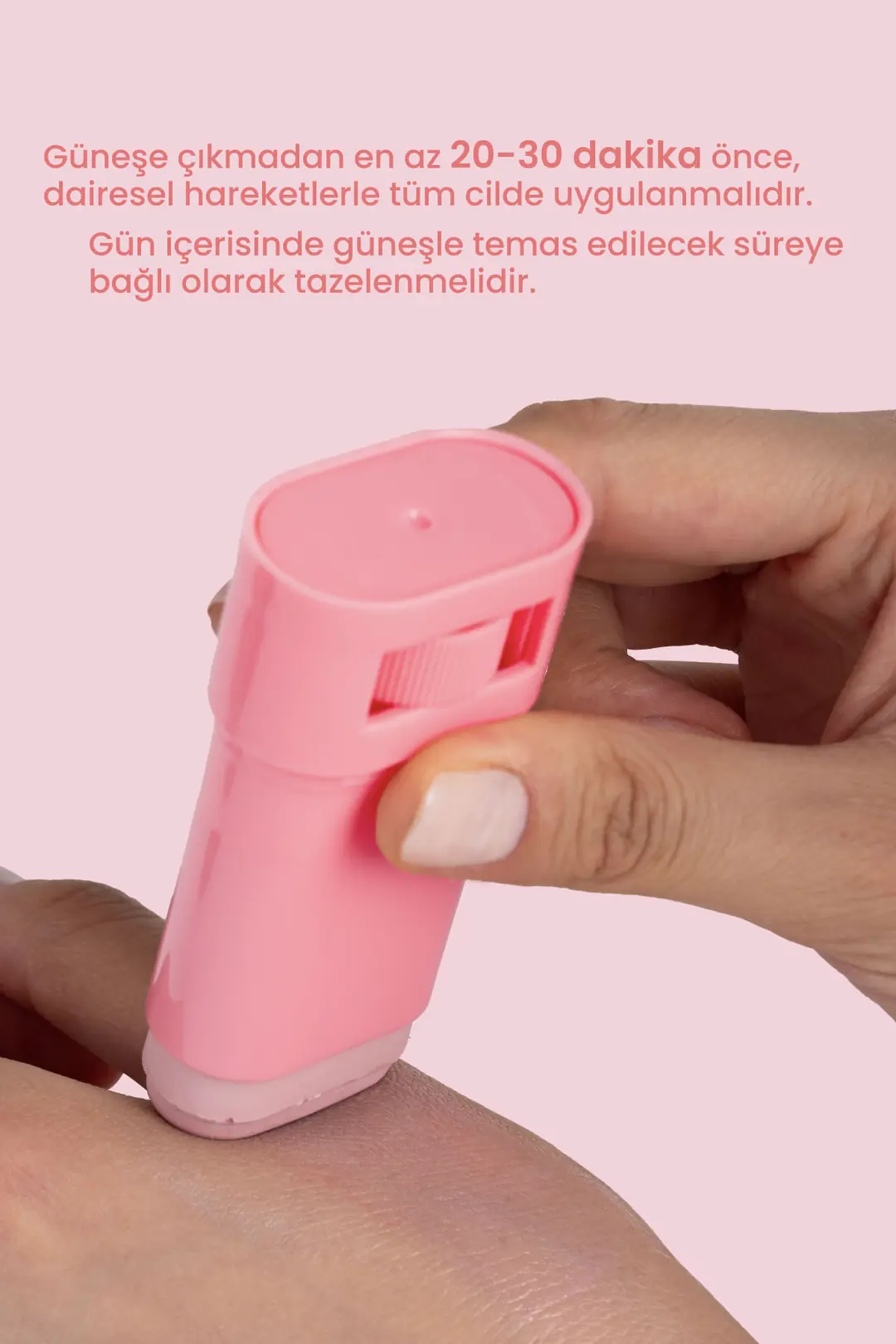 50 SPF Ton Eşitleyici ve Cilt Aydınlatıcı Pembe Yüksek Korumalı Güneş Stick 16 g - 6