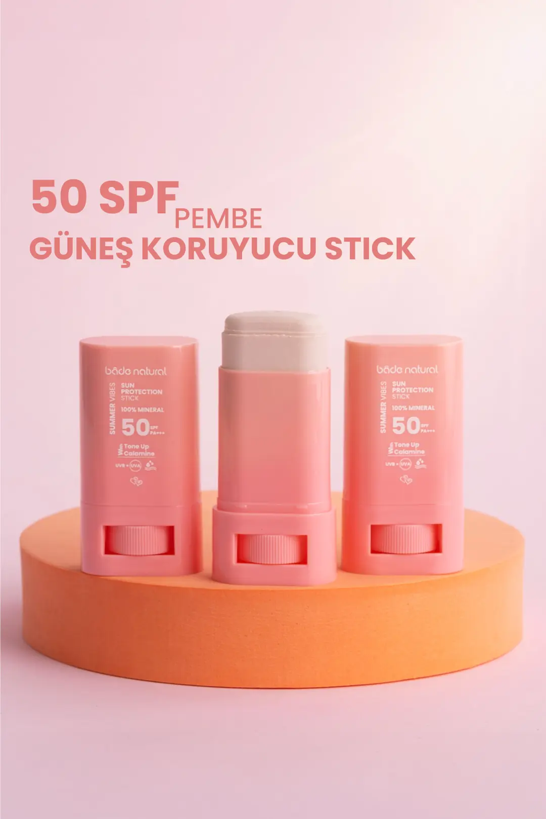 50 SPF Ton Eşitleyici ve Cilt Aydınlatıcı Pembe Yüksek Korumalı Güneş Stick 16 g - 7