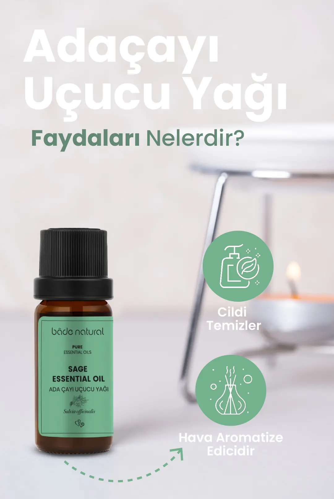 Adaçayı Uçucu Yağı %100 Saf 10 ml - 2