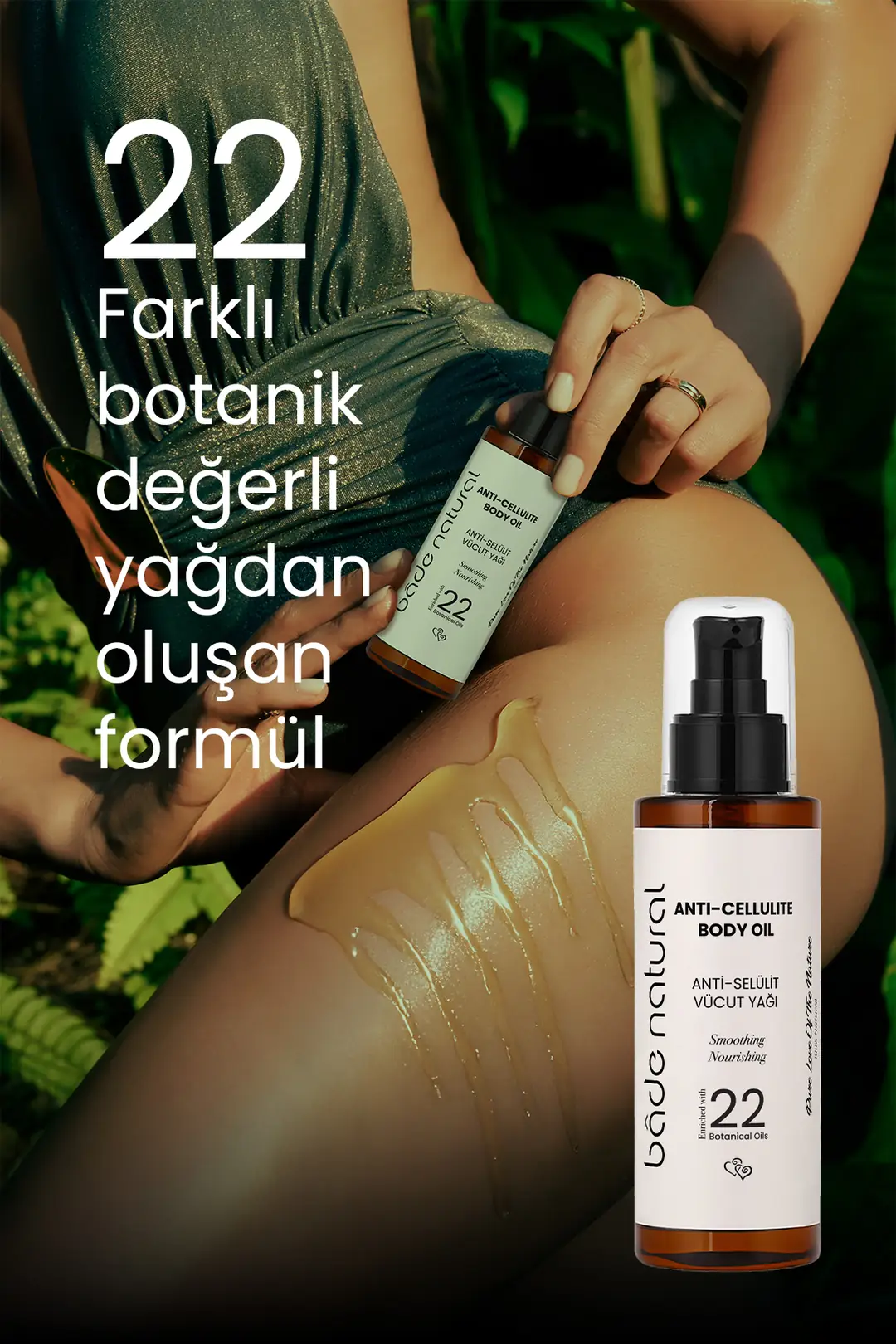 Anti-Selülit Yoğun Sıkılaştırıcı ve Pürüzsüzleştirici Vücut Bakım Yağı %100 Doğal 100 ml - 4