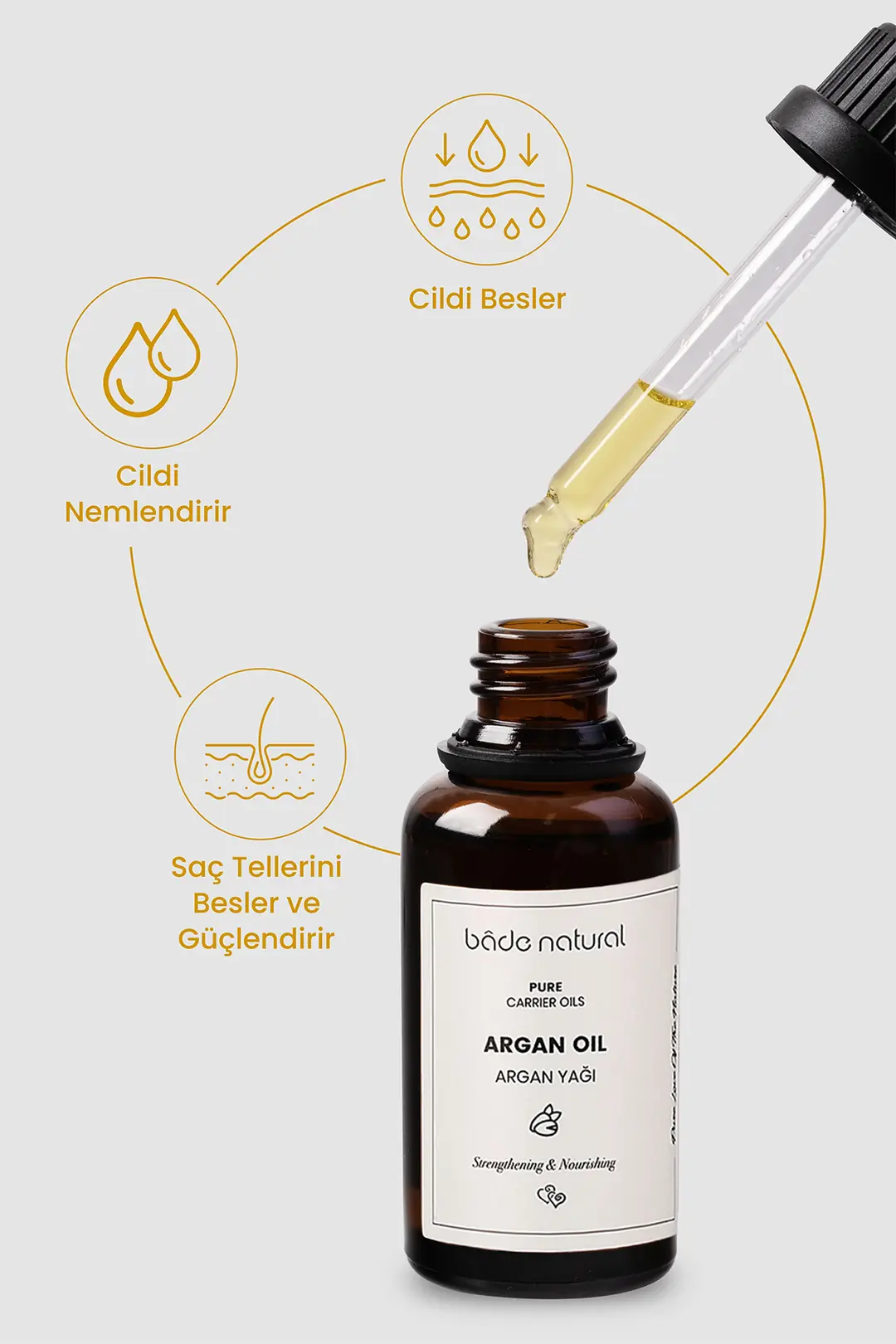 Argan Yağı Soğuk Sıkım %100 Saf 30 ml - 2