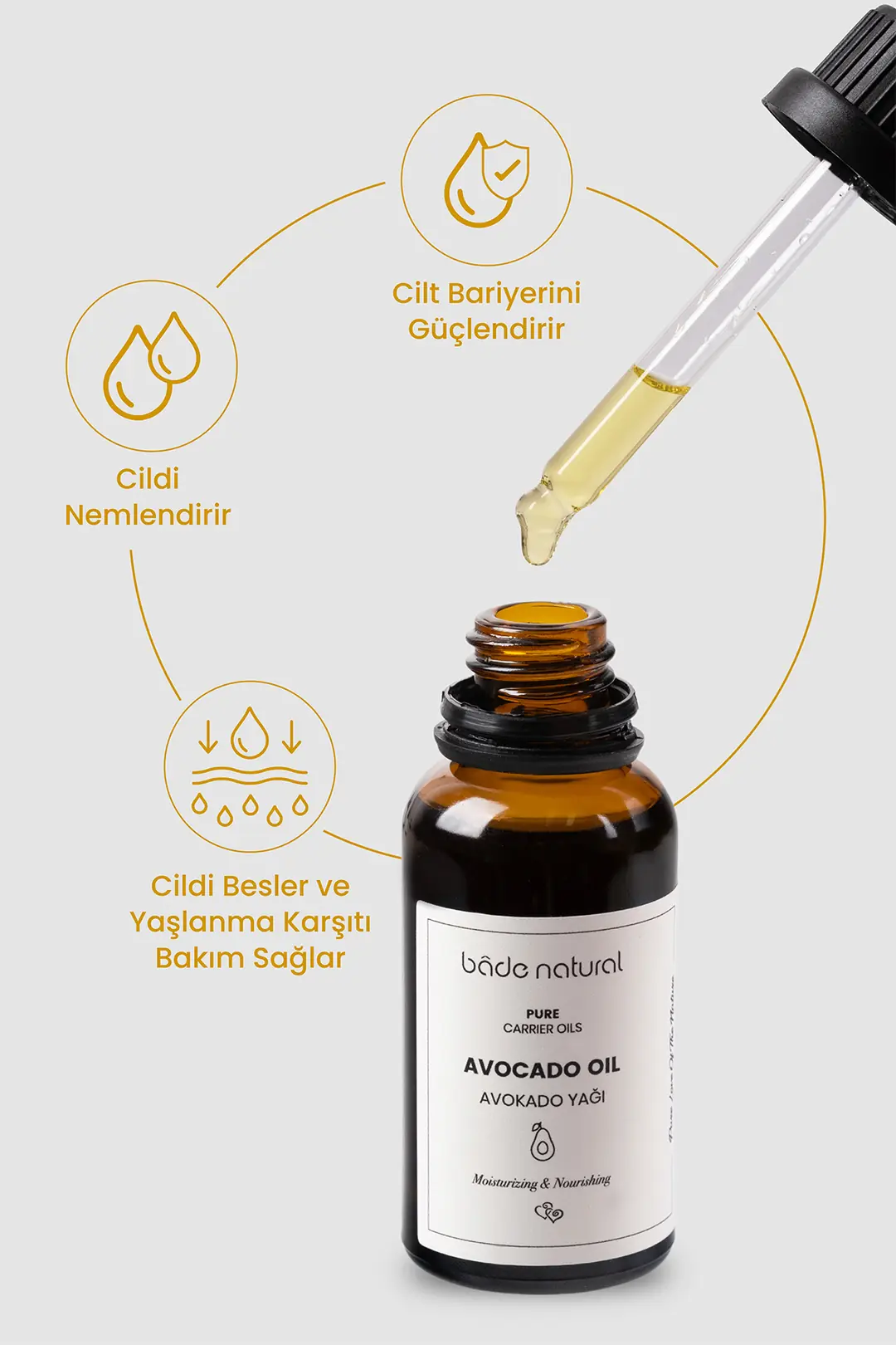 Avokado Yağı Soğuk Sıkım %100 Saf 30 ml - 2