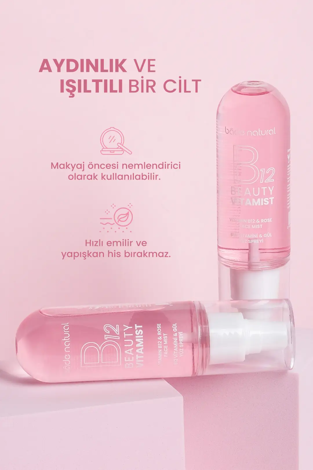 Beauty Vitamist B12 Vitamini & Gül Yüz Spreyi 100 ml - 3