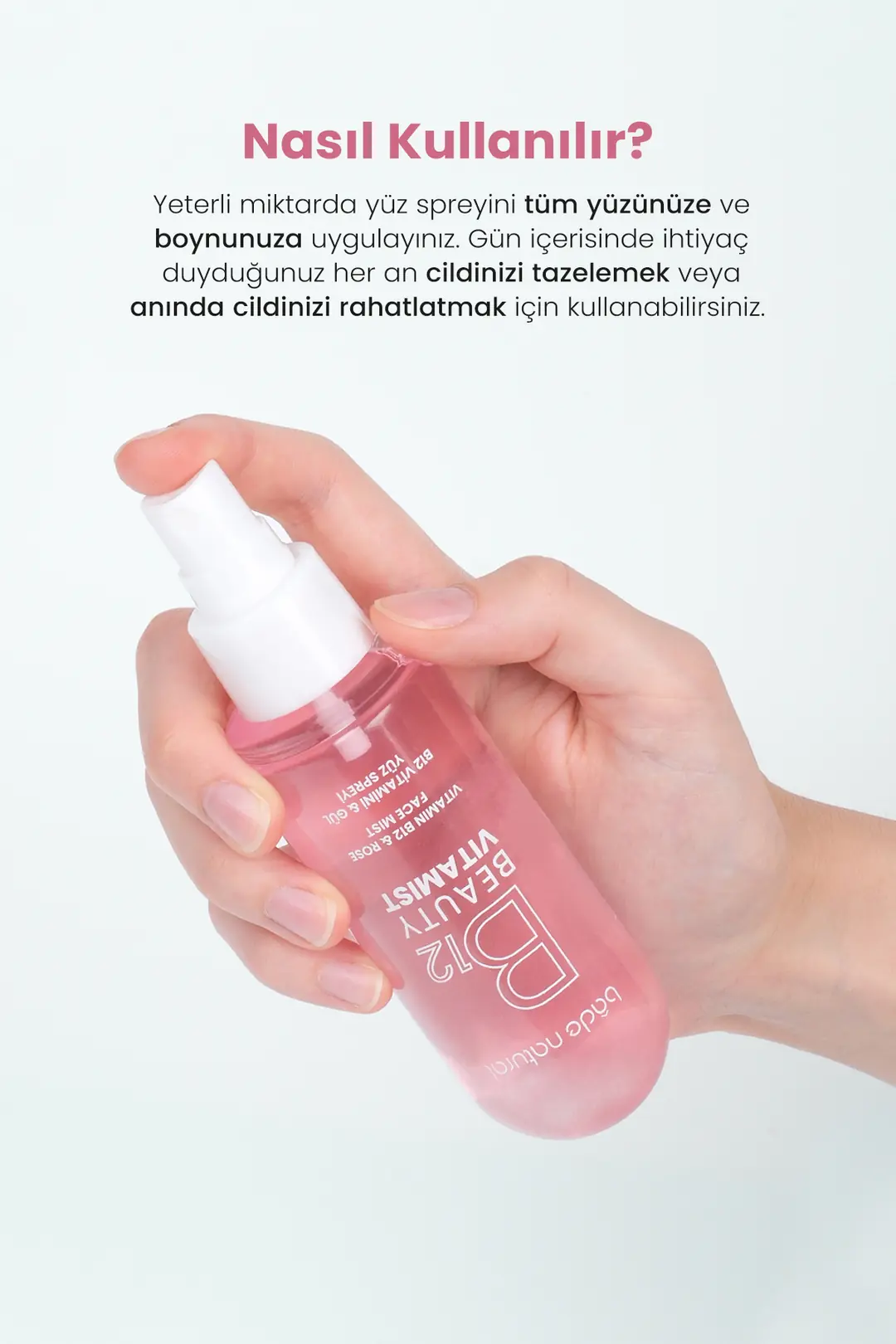 Beauty Vitamist B12 Vitamini & Gül Yüz Spreyi 100 ml - 5