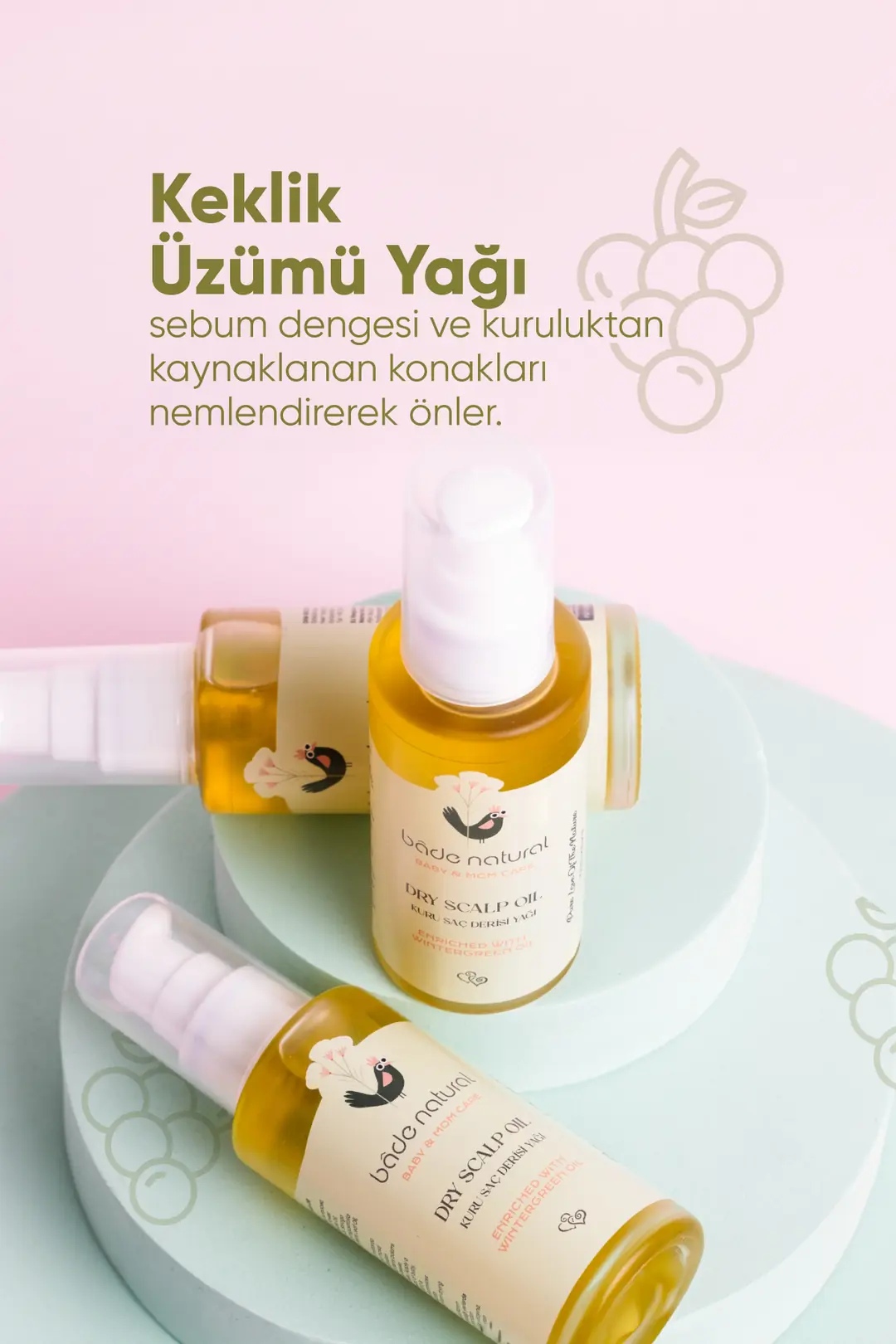 Bebek Kuru Saç Derisi %100 Doğal Bakım Yağı 50 ml - 2