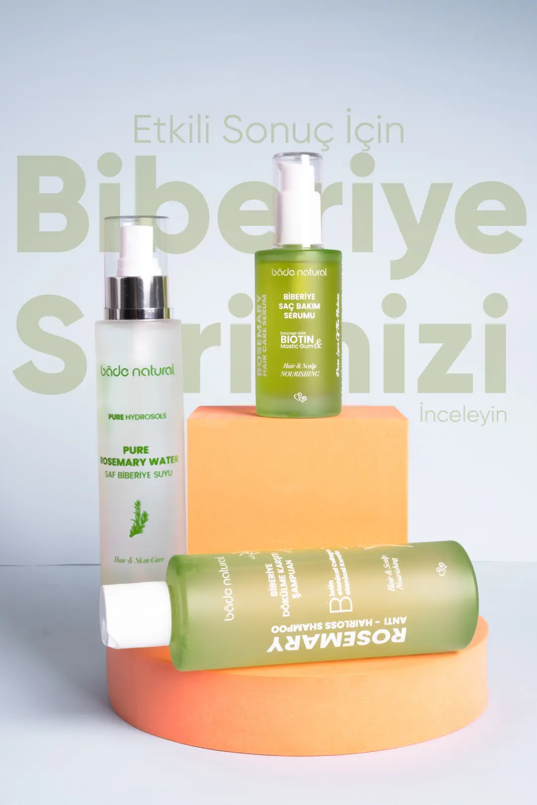 Biberiye Dökülme Karşıtı ve Güçlendirici Komple Saç Bakım Seti - 8