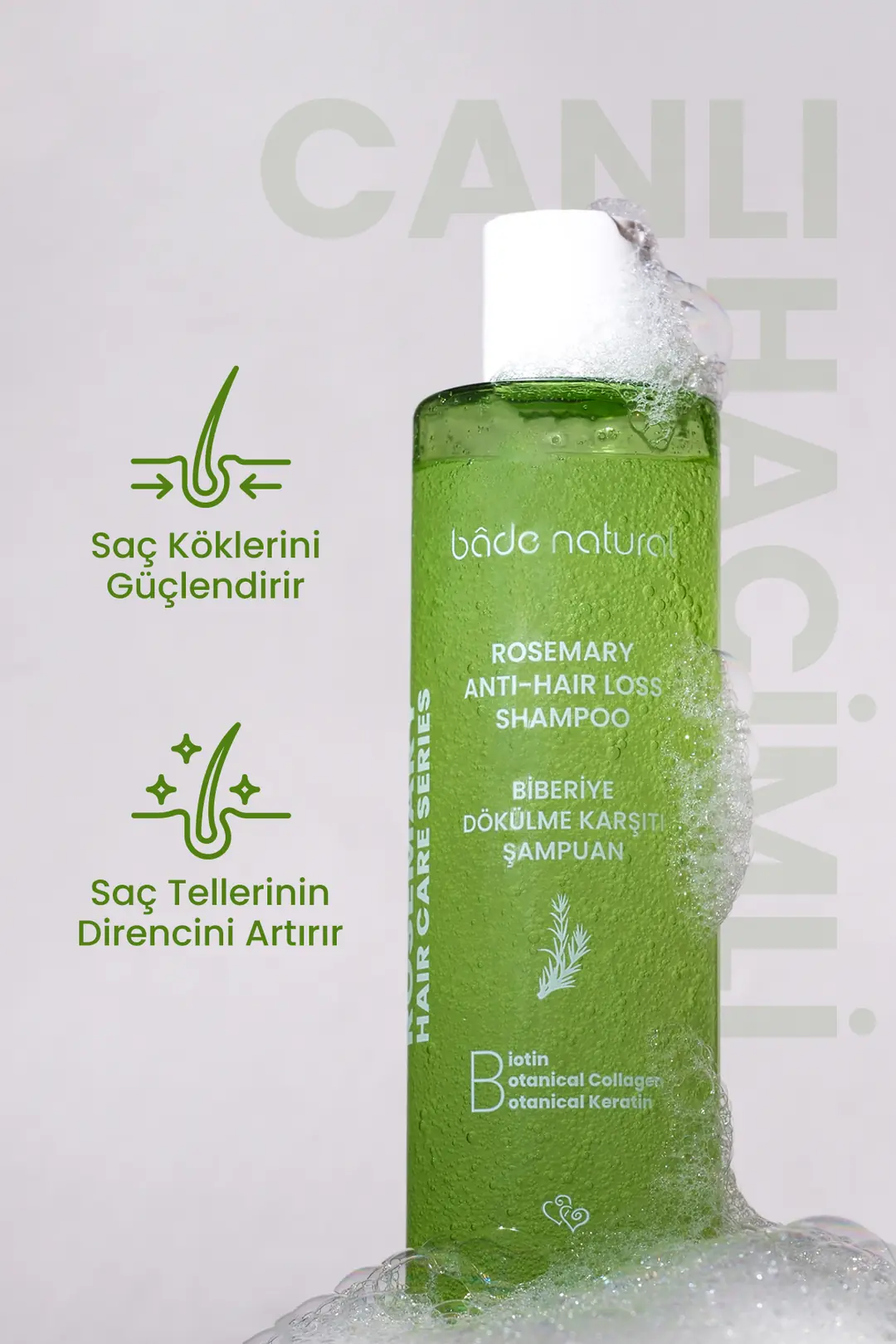 Biberiye Dökülme Karşıtı ve Güçlendirici Saç Toniği & Şampuan Set - 2