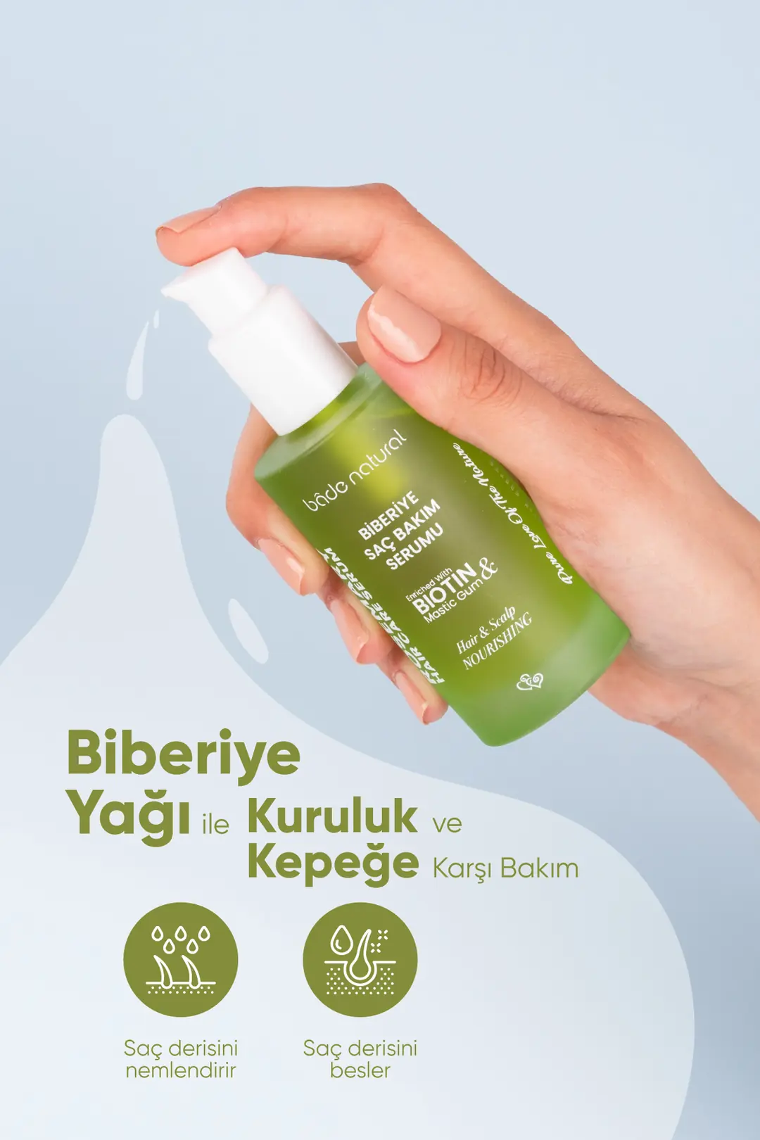 Biberiye Dökülme Karşıtı ve Güçlendirici Yoğun Saç Bakım Seti - 3
