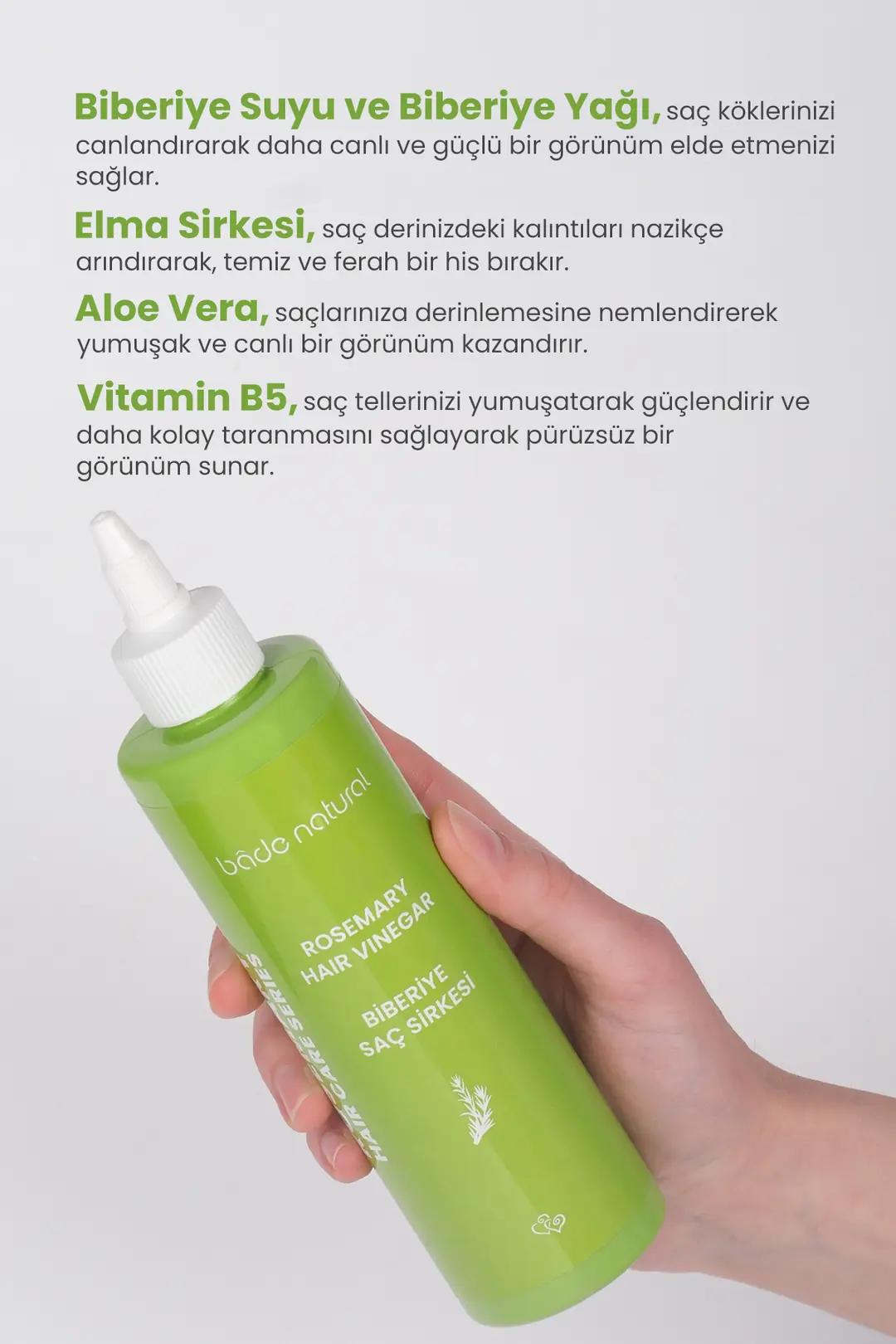 Biberiye Saç Sirkesi Arındırıcı ve Canlandırıcı 250 ml - 2