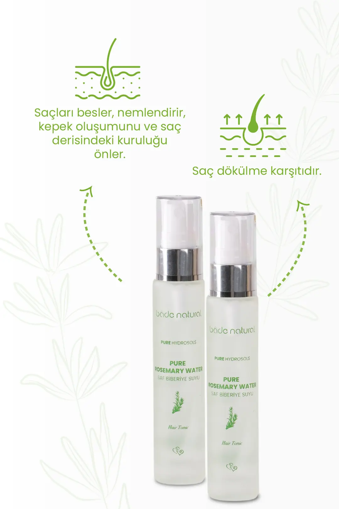 Biberiye Suyu Güçlendirici Saç Toniği Dökülme Karşıtı %100 Doğal 30 ml - 2