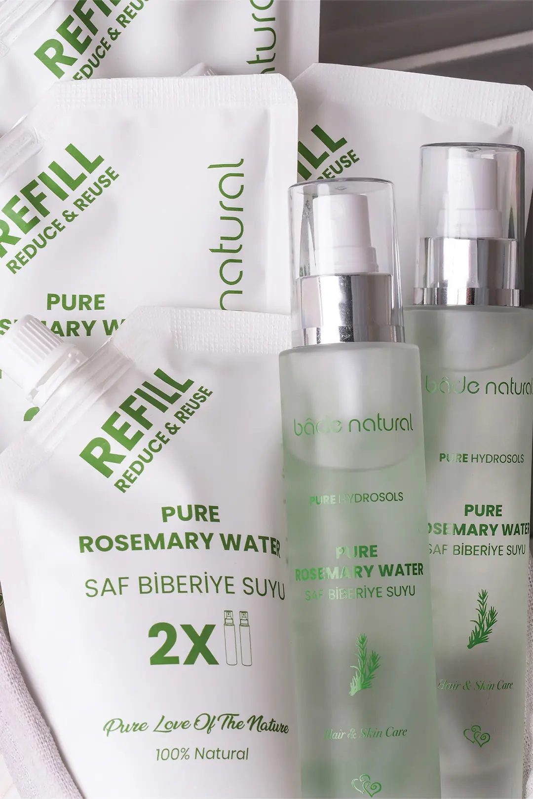Biberiye Suyu Güçlendirici Saç Toniği Refill Paket 200 ml %100 Doğal - 5