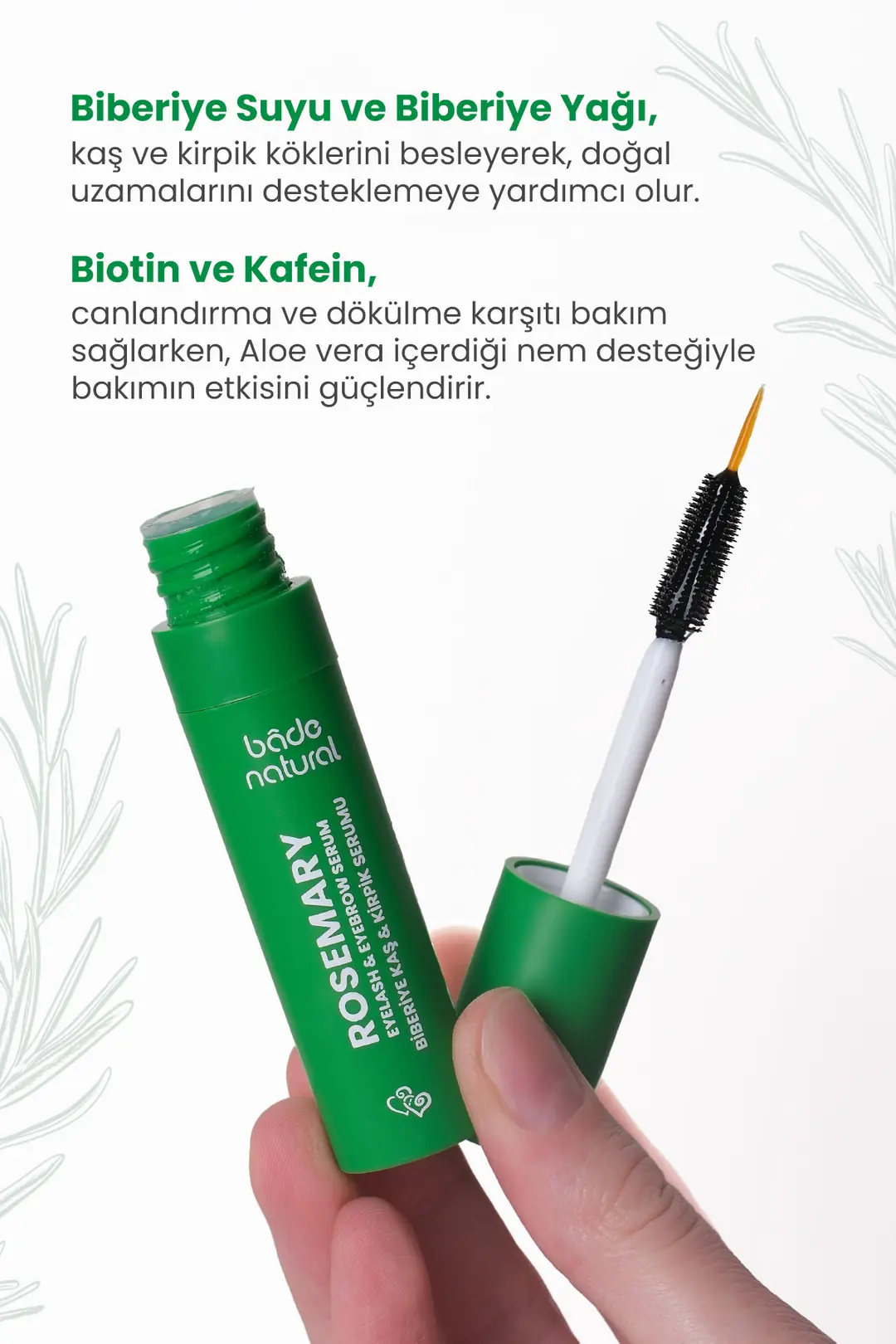 Biberiye Suyu Saç Toniği & Biberiye Yağı Kaş ve Kirpik Serum Set - 2