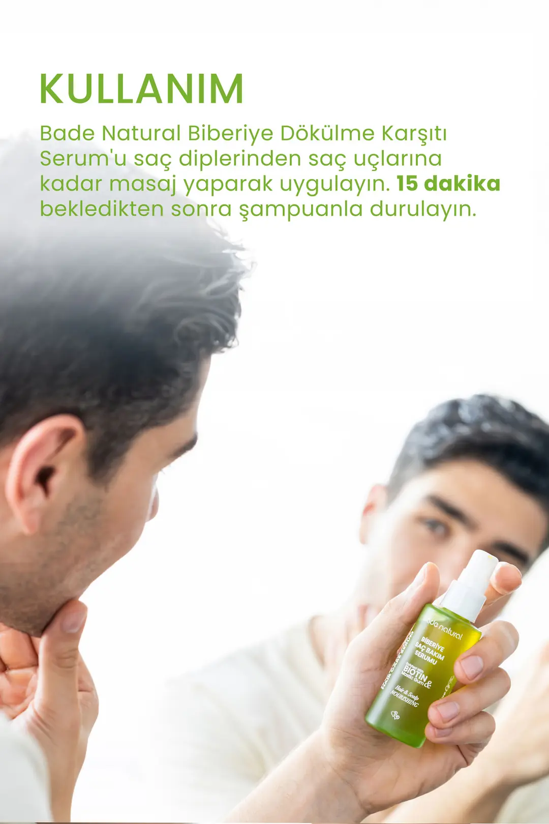 Biberiye Yağı ve Biotin Complex Saç Dökülmesi Karşıtı ve Yıpranmış Saçlar için Saç Bakım Serumu 50 ml - 6