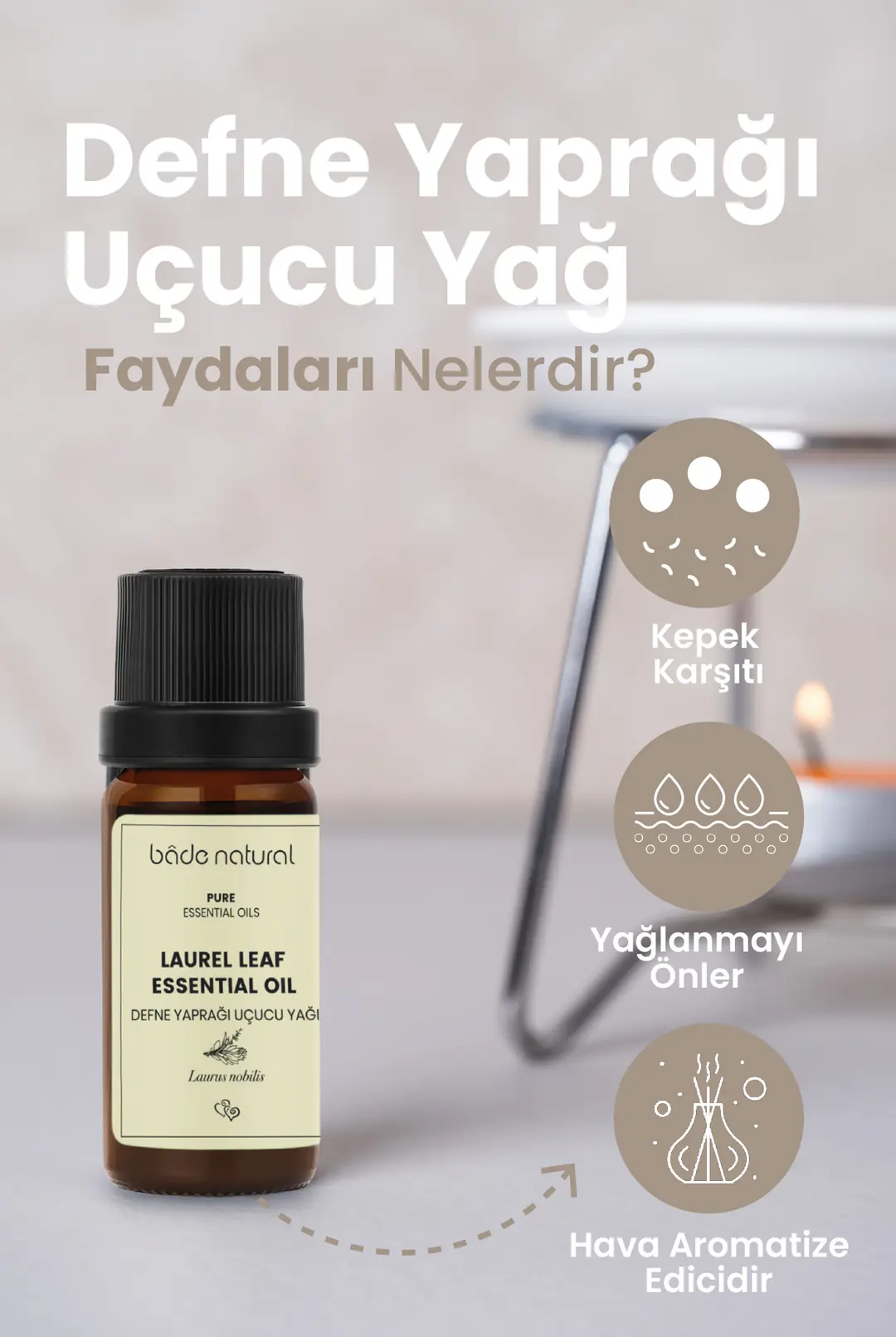 Defne Yaprağı Uçucu Yağı %100 Saf 10 ml - 2
