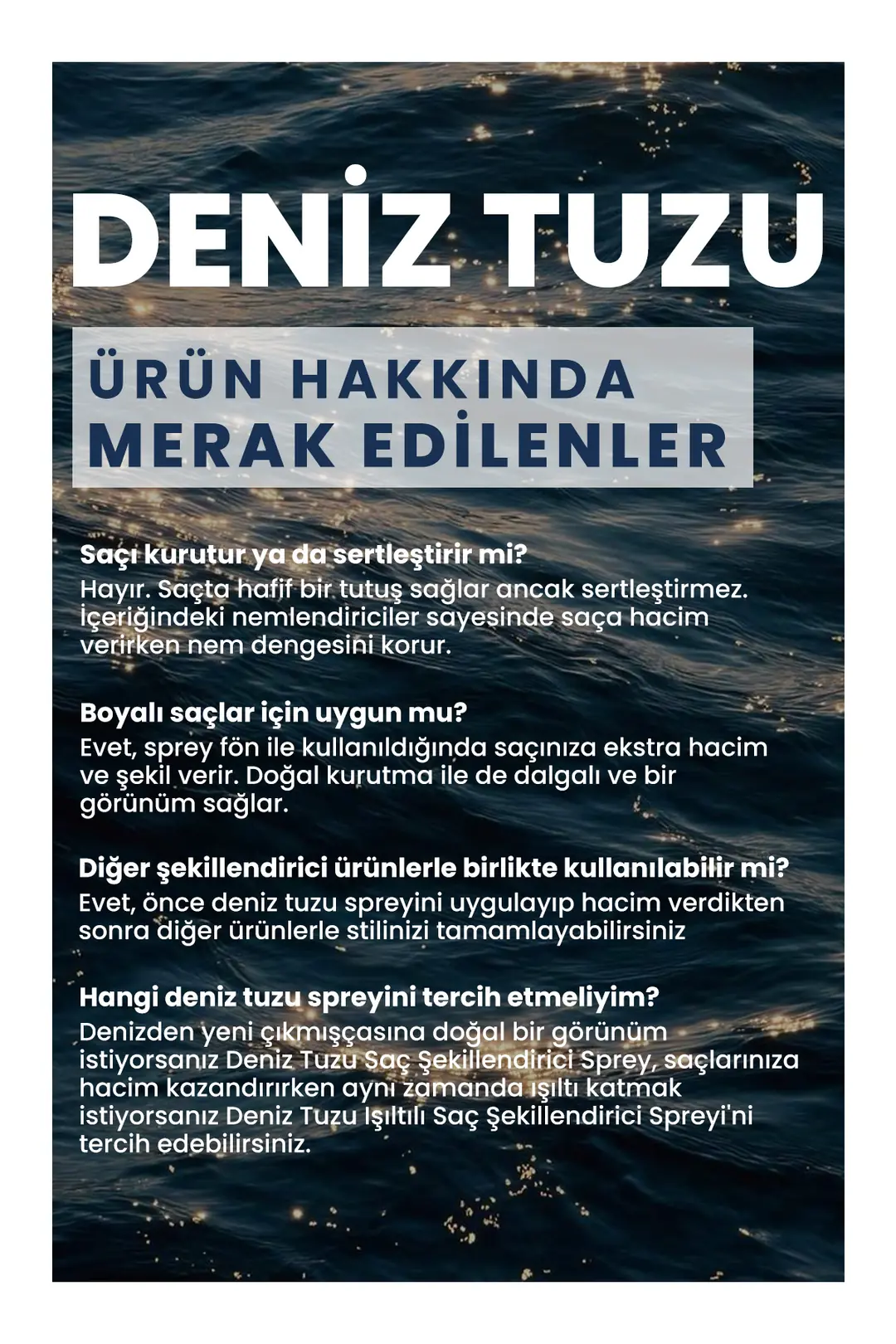 Deniz Tuzu Işıltılı Şekillendirici Saç Spreyi 200 ml - 8