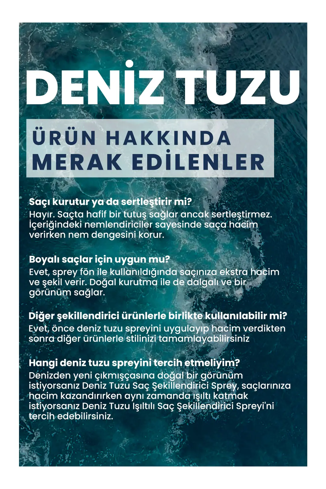 Deniz Tuzu Şekillendirici Saç Spreyi 200 ml - 8