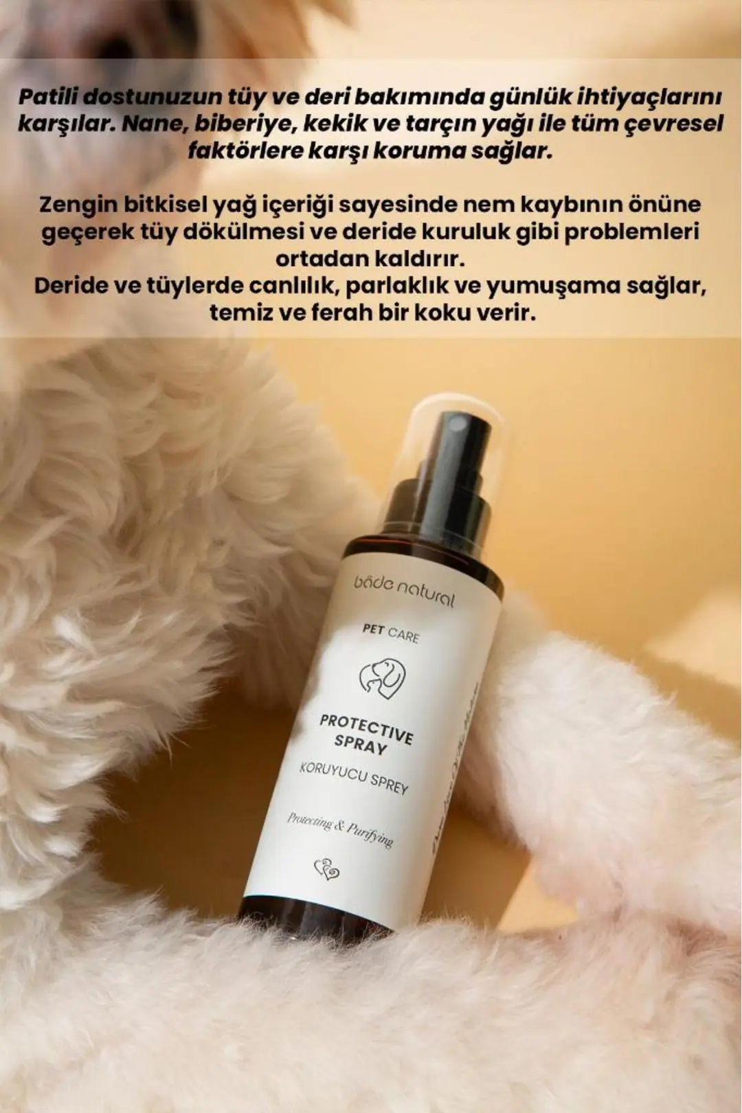 Deri ve Tüy Bakımı İçin Koruyucu Evcil Hayvan Spreyi 100 ml - 2