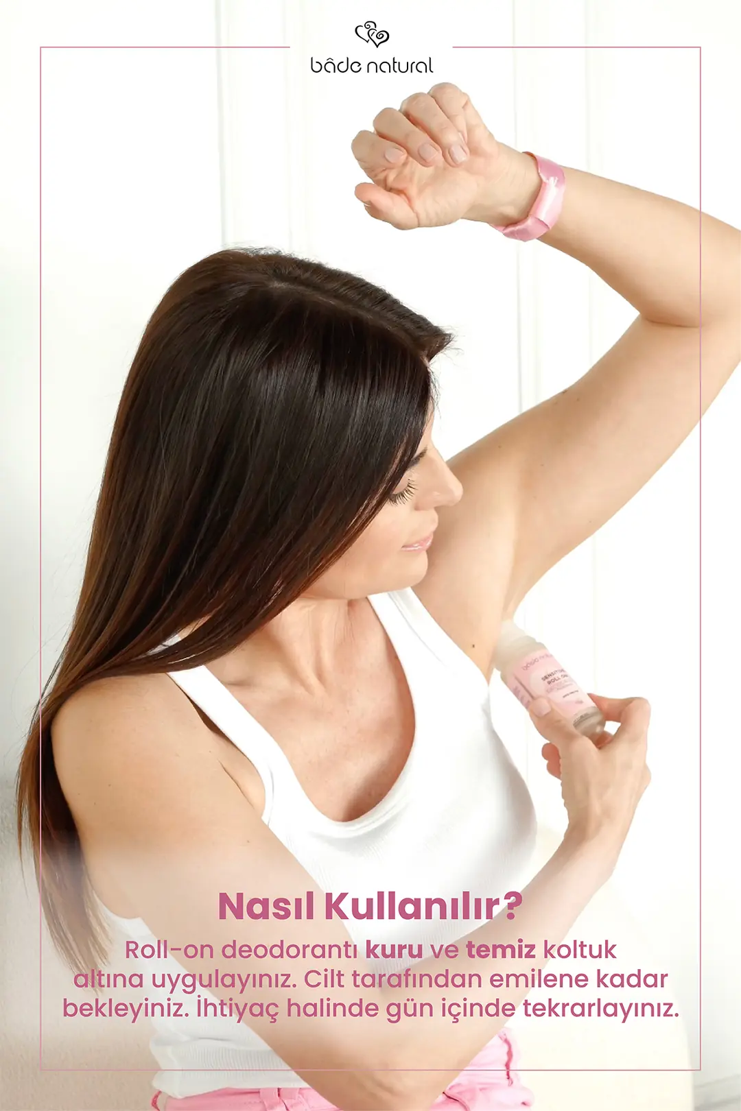 Doğal Roll On Floral Blends Deodorant Hassas Ciltler İçin Ter Kokusu Önleyici Vegan 50 ml - 6