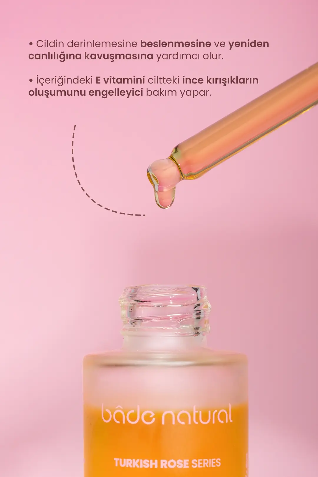 Gül Yağı Rahatlatıcı ve Antioksidan Yüz Serumu 30 ml - 3