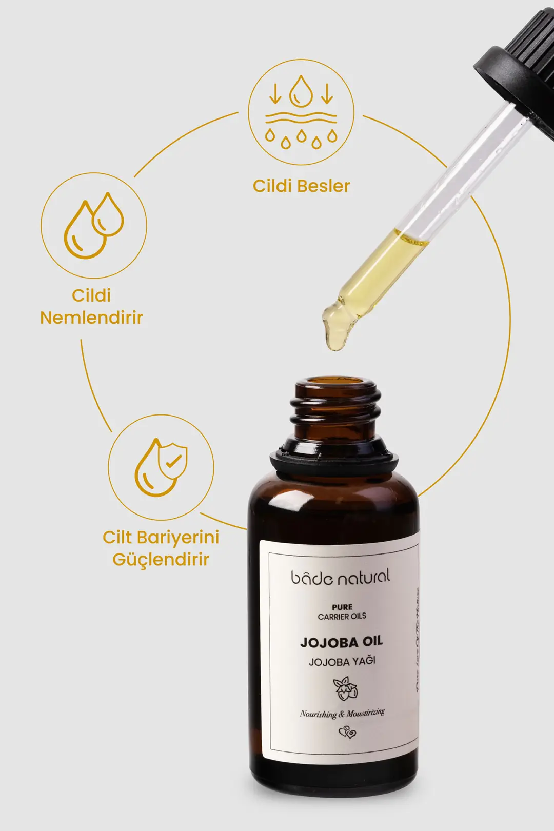 Jojoba Yağı Soğuk Sıkım %100 Saf 30 ml - 2