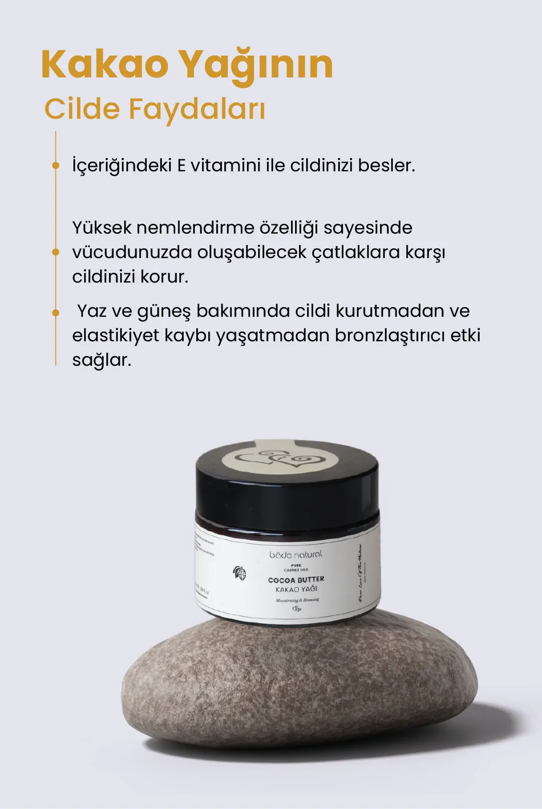 Kakao Yağı Soğuk Sıkım %100 Saf 50 g - 3