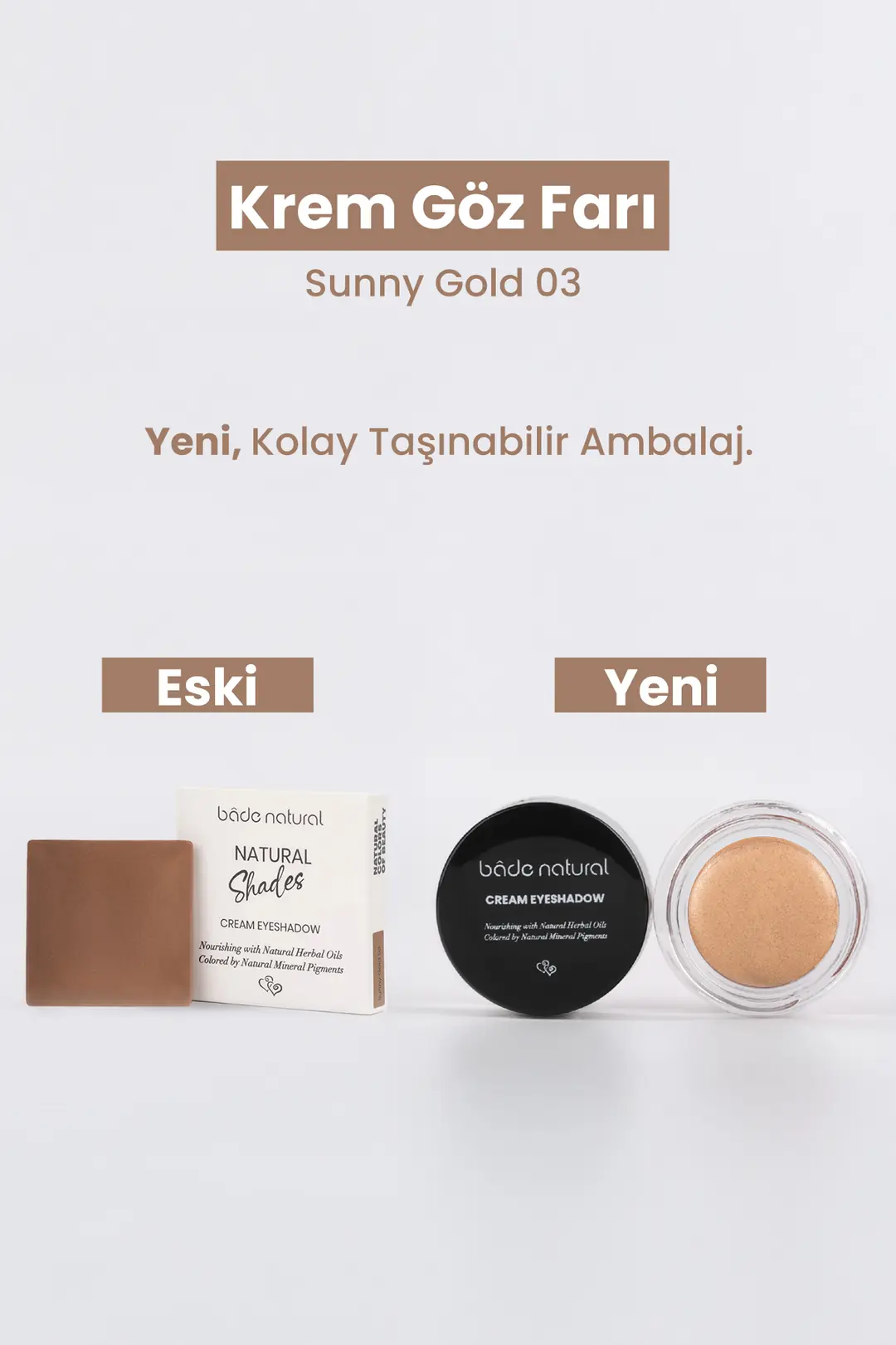 Krem Göz Farı Sunny Gold 03 %100 Doğal - 2