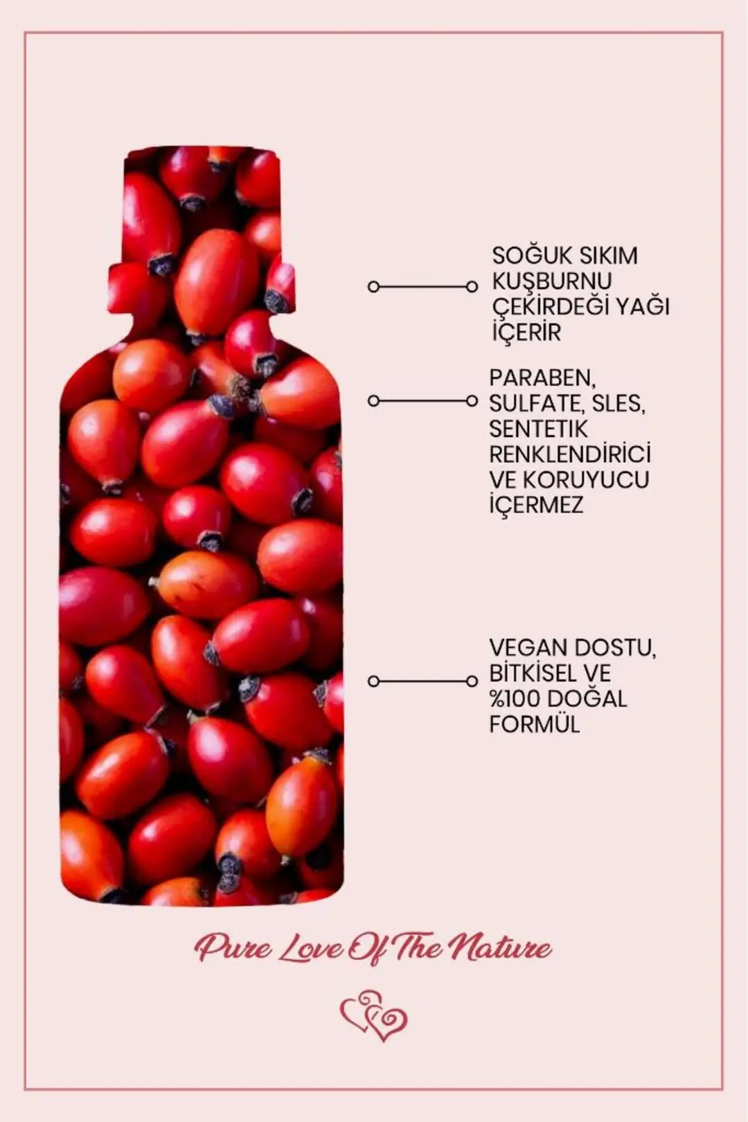 Kuşburnu Çekirdeği Yağı Soğuk Sıkım Leke Karşıtı ve Aydınlatıcı %100 Saf 30 ml - 3