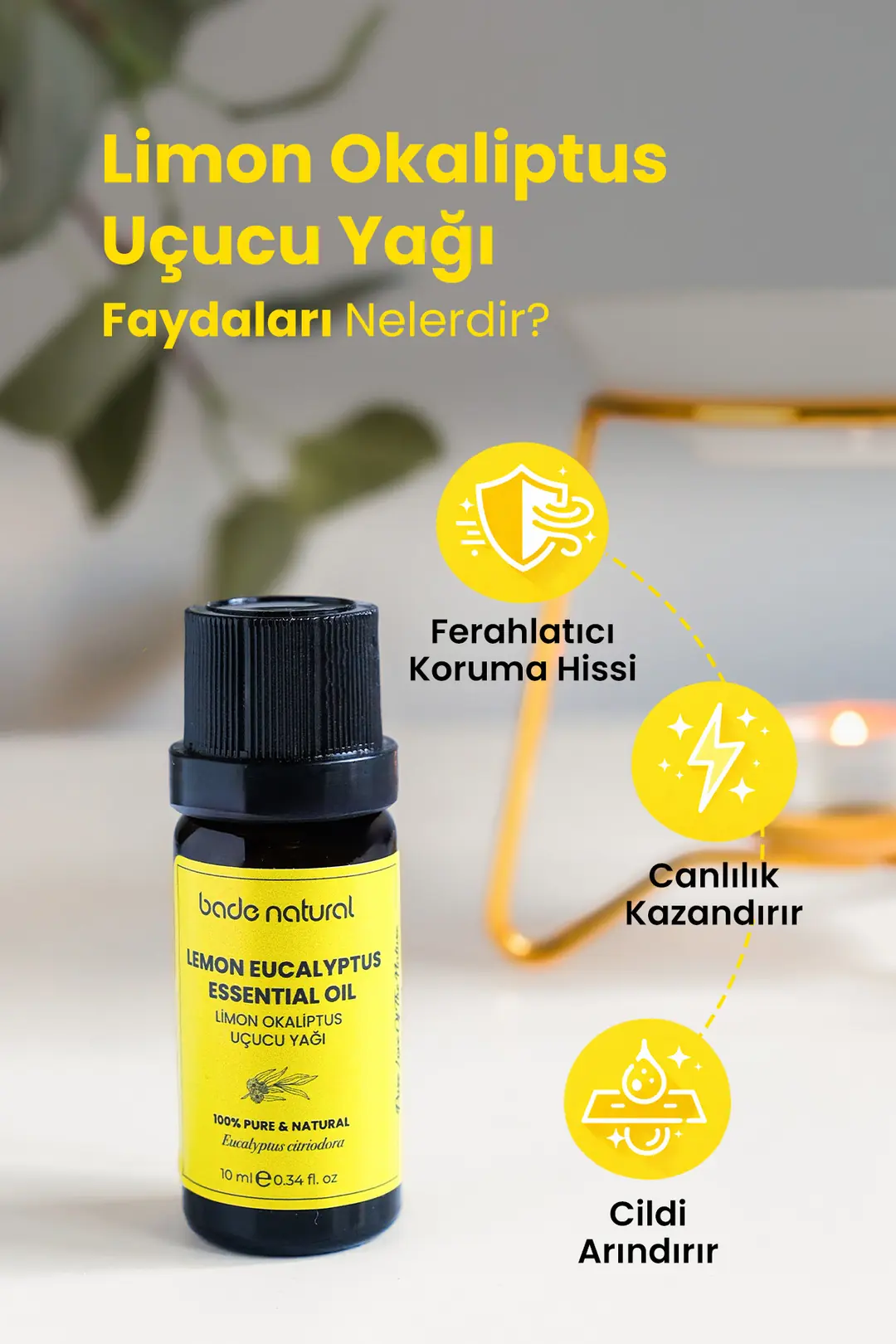 Limon Okaliptus Uçucu Yağı %100 Saf 10ml - 3