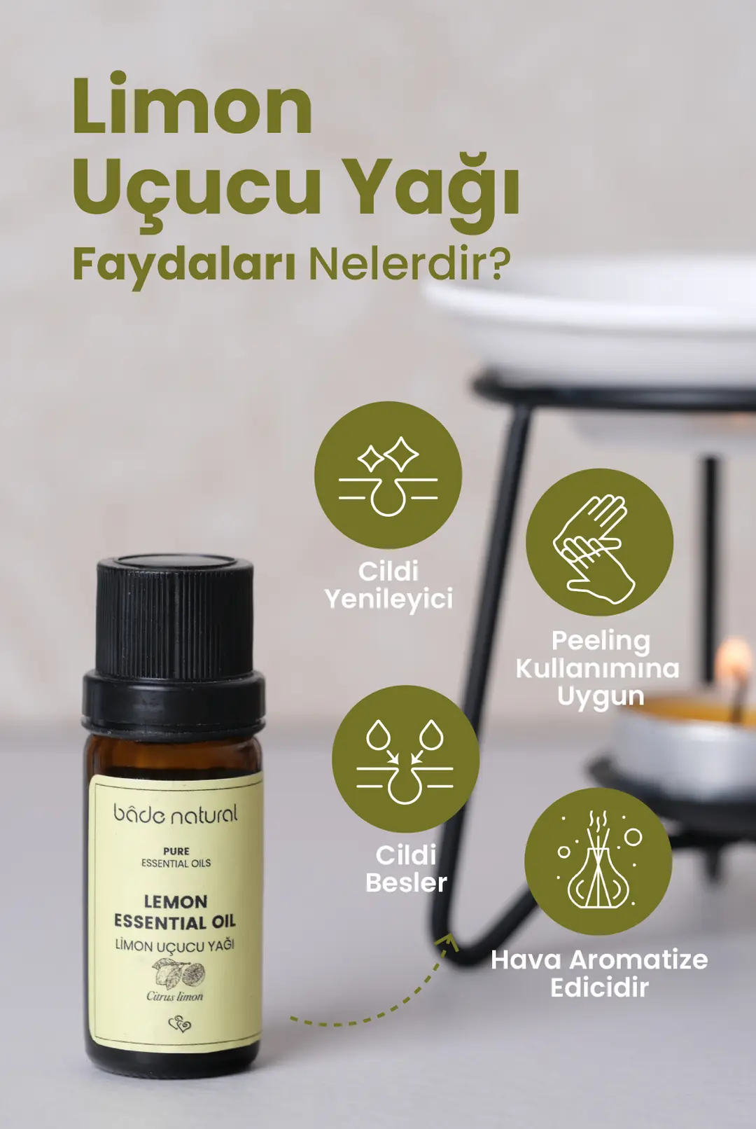 Limon Uçucu Yağı %100 Saf 10 ml - 2