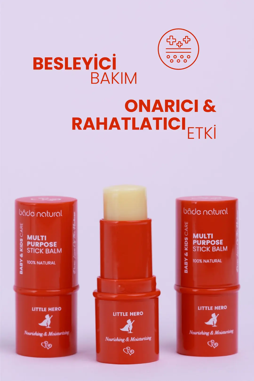 Little Hero %100 Doğal Stick Onarıcı ve Rahatlatıcı Çok Amaçlı - 2