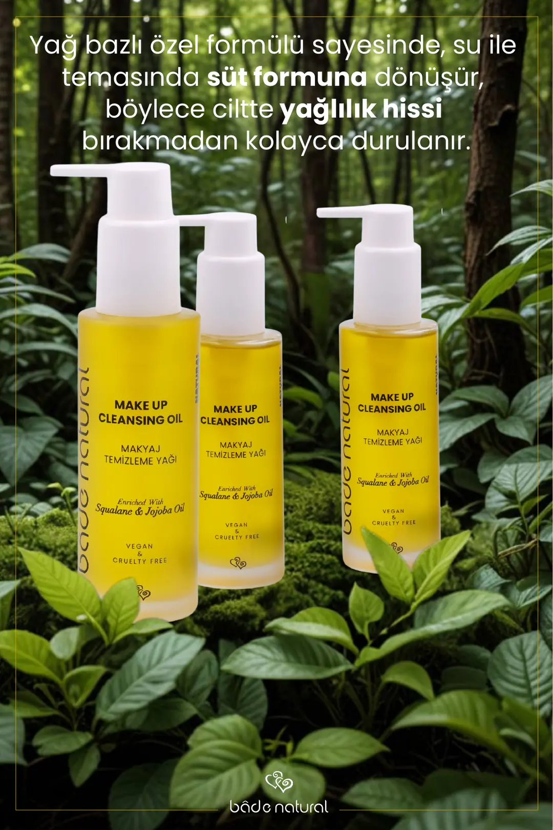 Makyaj Temizleme Yağı Jojoba ve Skualan İçerikli %100 Doğal ve Vegan 100 ml - 4