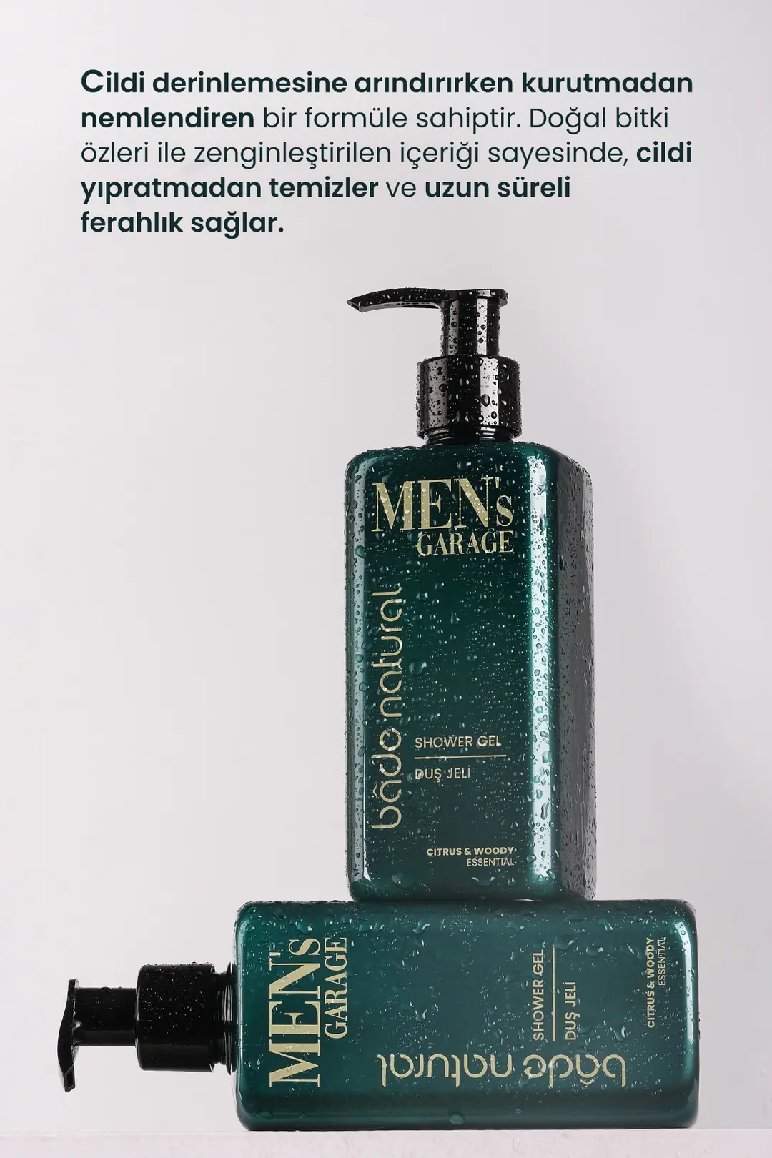 Men's Garage Besleyici ve Güçlendirici Biberiye Şampuan ve Duş Jeli Set - 3