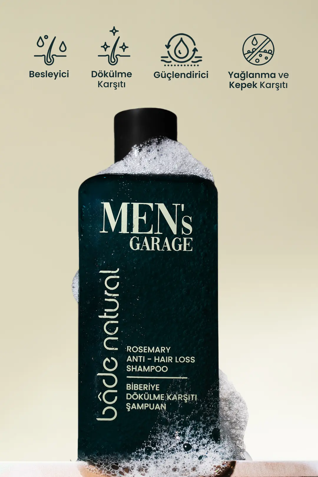 Men's Garage Biberiye Dökülme Karşıtı Şampuan Besleyici ve Güçlendirici 300 ml - 2