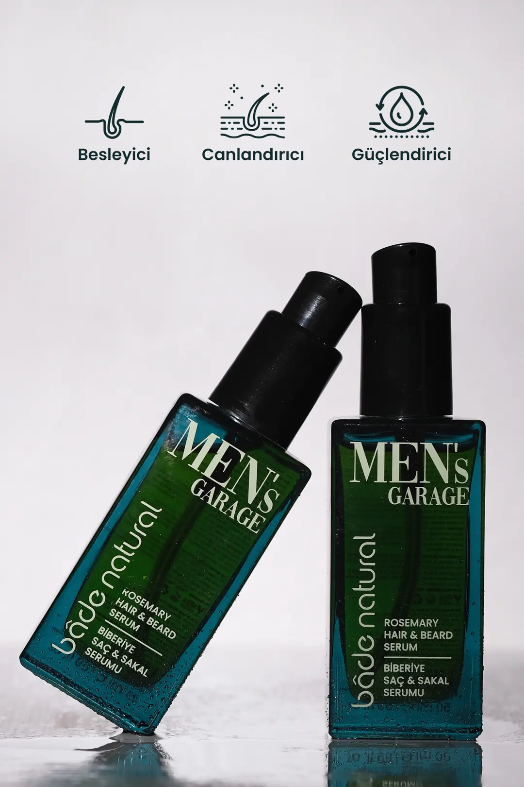 Men's Garage Biberiye Saç ve Sakal Serumu Besleyici ve Derinlemesine Bakım 50 ml - 2
