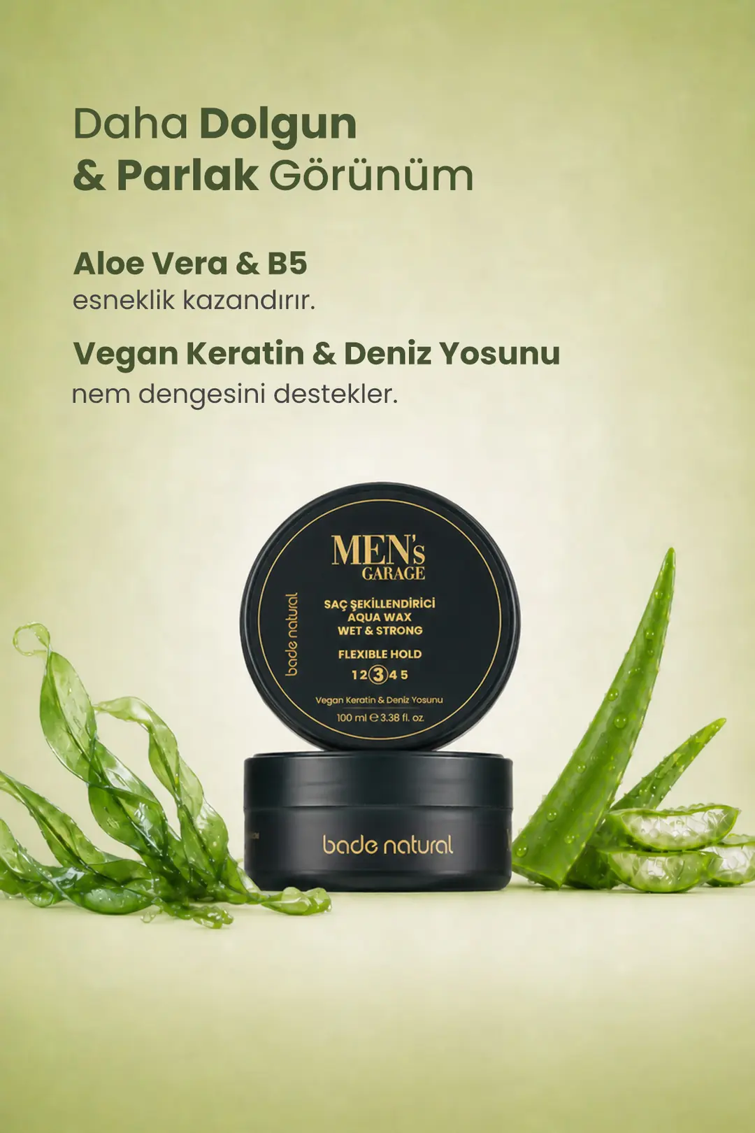 Men's Garage Saç Şekillendirici Aqua Wax 100 ml - 2