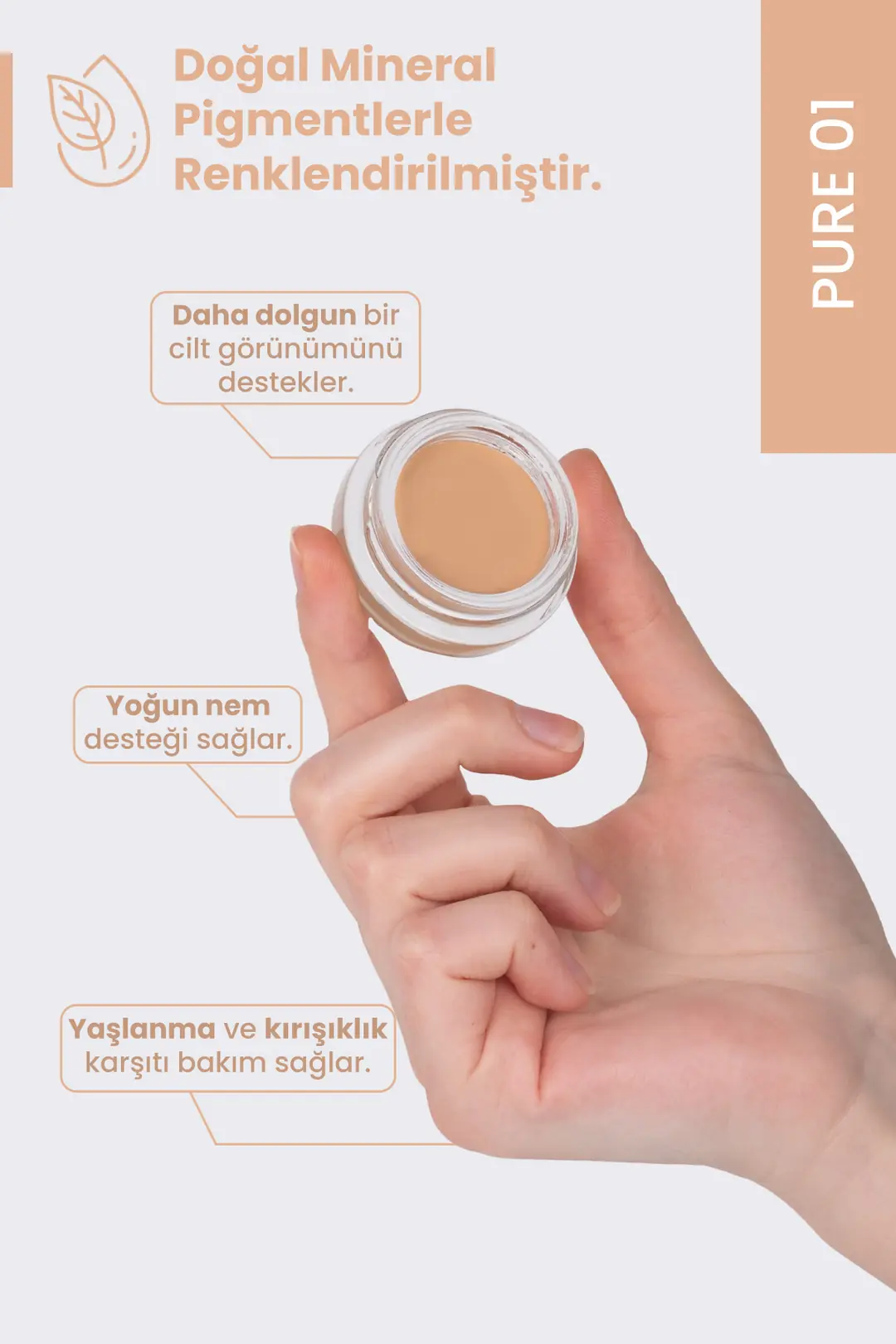 Natural Radiance Concealer Pure 01 - 3