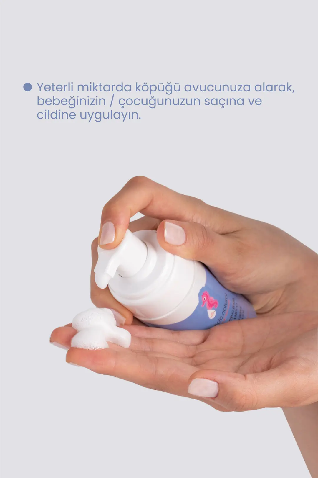 Nemlendirici Bebek Köpük Şampuan %100 Doğal 100 ml - 2