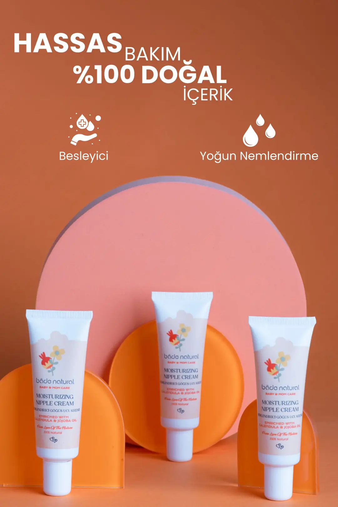Nemlendirici Göğüs Ucu %100 Doğal Çatlak ve Bakım Kremi 30 ml - 3