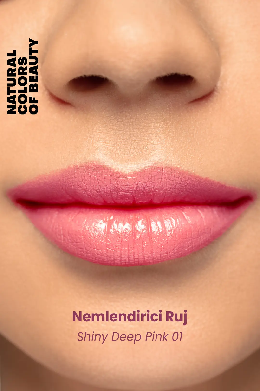 Nemlendirici Ruj Shinny Deep Pink 01 %100 Doğal - 2
