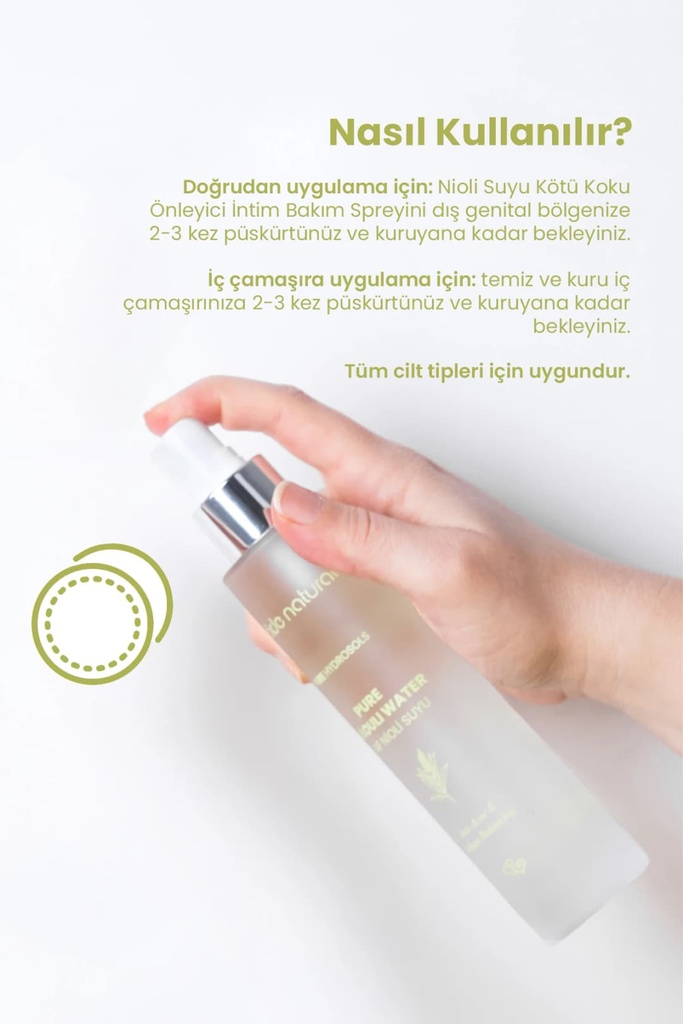 Nioli Suyu Kötü Koku Önleyici Intim Bakım Spreyi & Nioli Uçucu Yağ Set %100 Doğal - 3