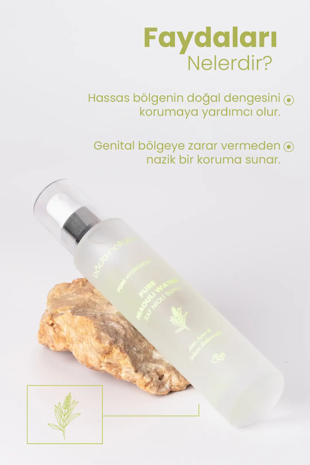 Nioli Suyu İntim Bakım Spreyi %100 Doğal 100 ml - 2