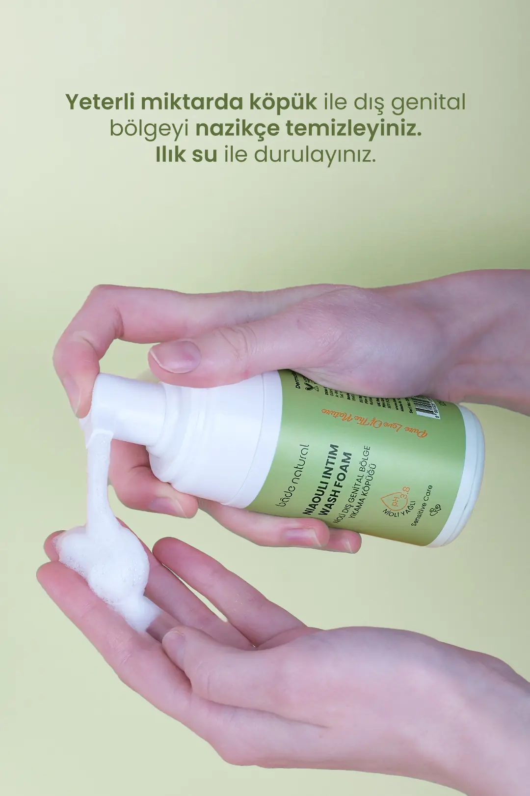 Nioli Yağlı Dış Genital Bölge Yıkama Köpüğü pH 3.8 %100 Doğal 125 ml - 3