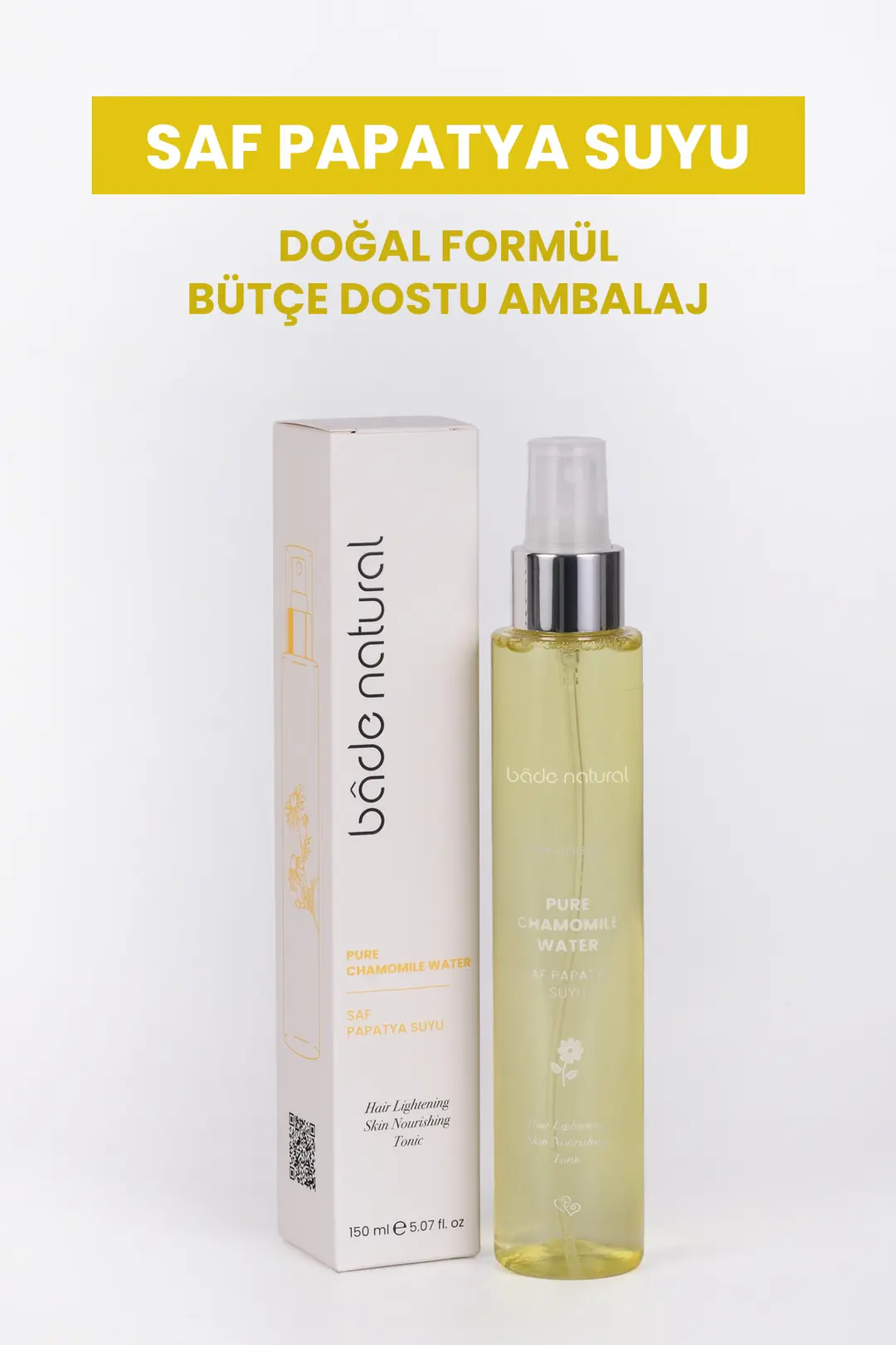 Papatya Suyu Saç Toniği %100 Doğal 150 ml - 2