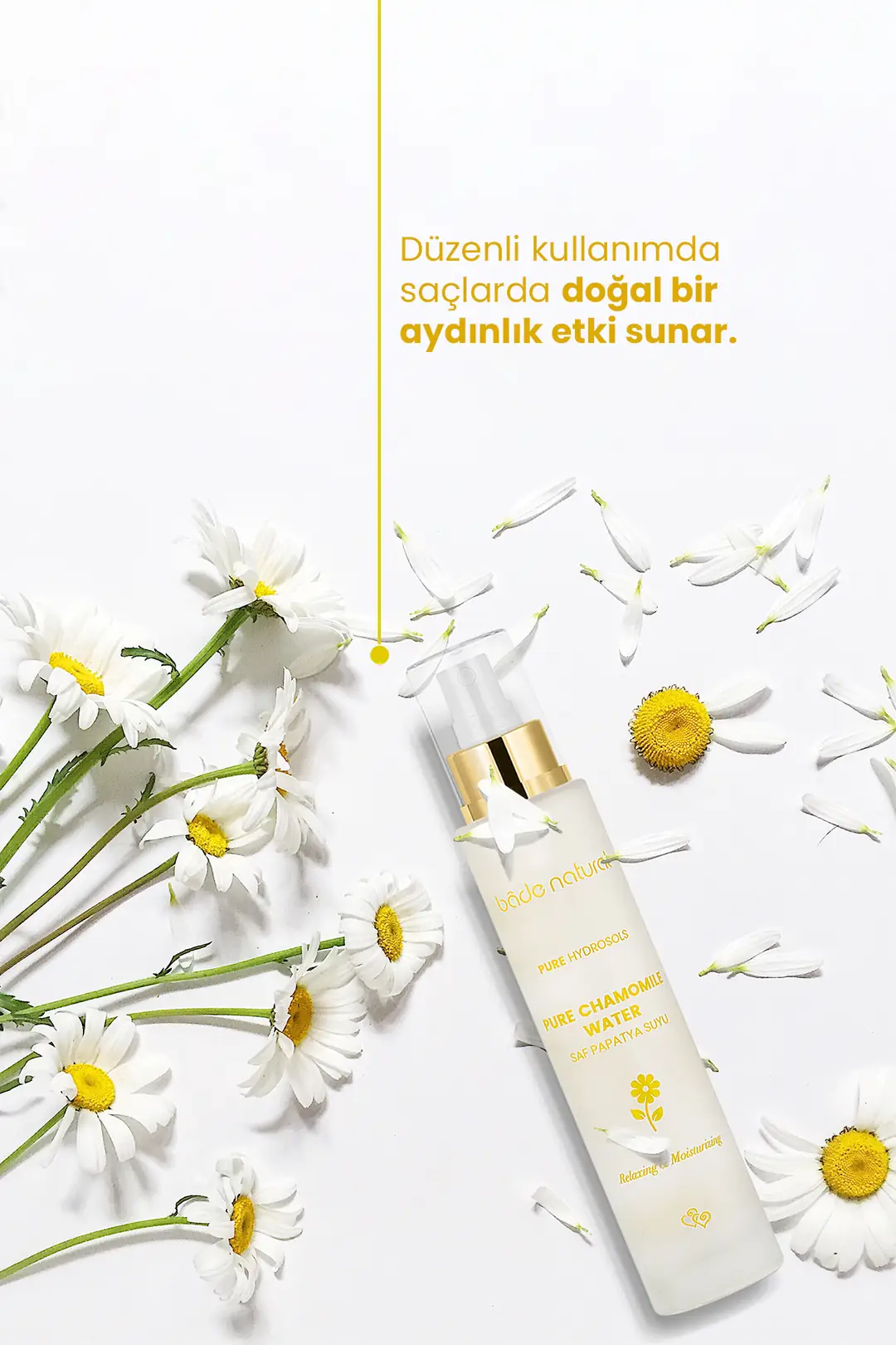 Papatya Suyu Saç Toniği %100 Doğal 100 ml (Cam) - 2