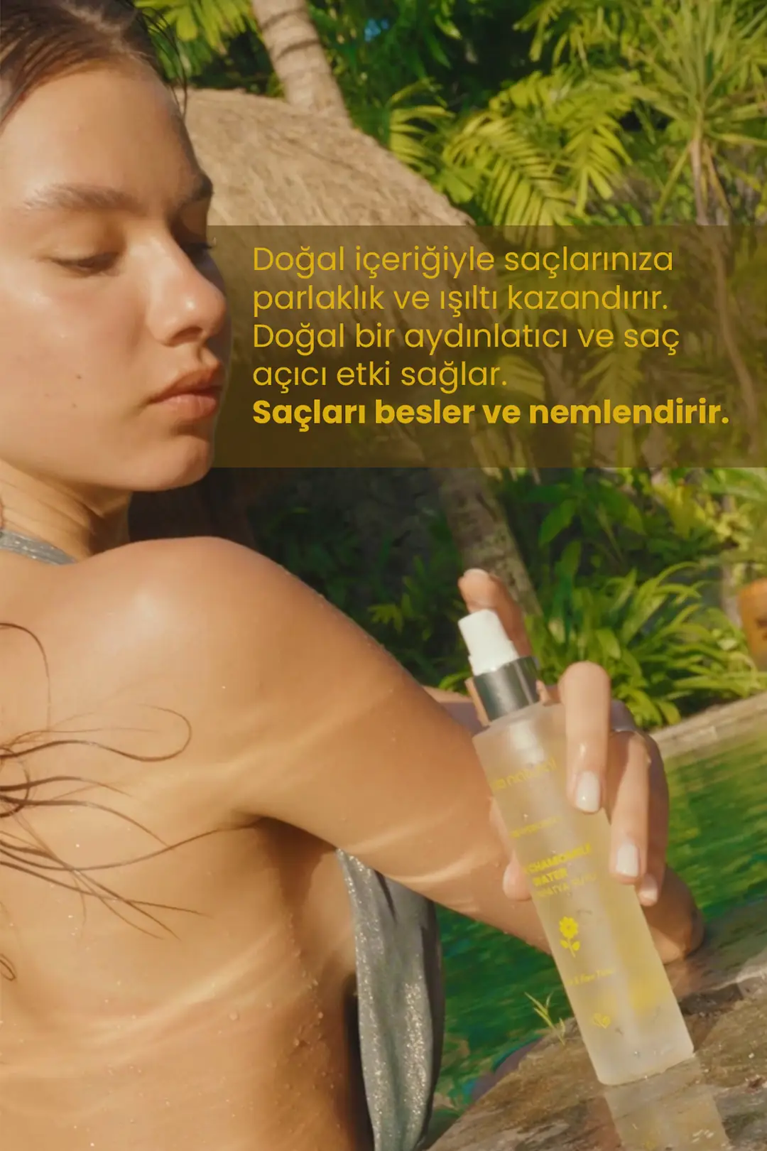 Papatya Suyu Saç Toniği %100 Doğal 30 ml - 4